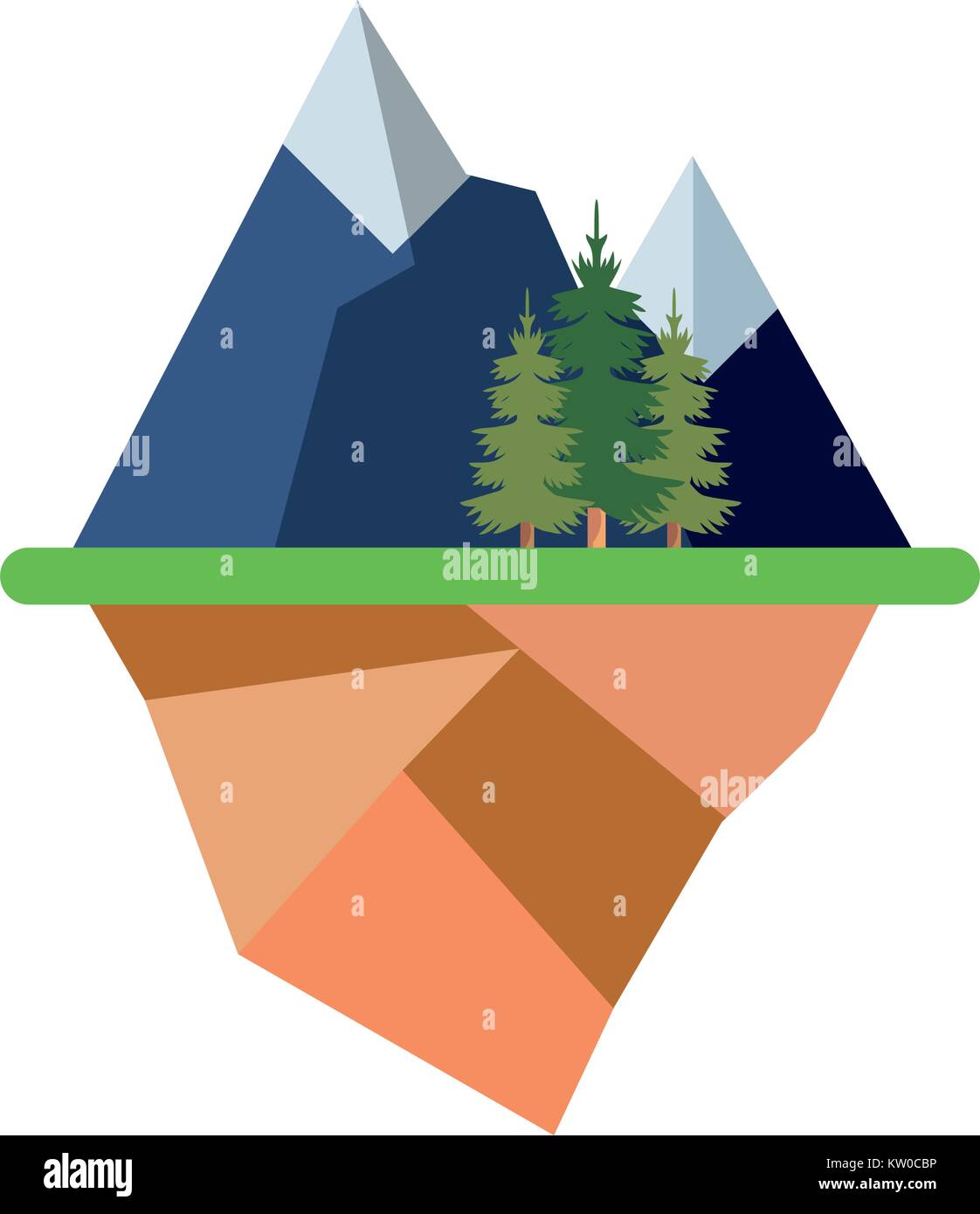 alps landscape icon Stock Vector Image & Art - Alamy