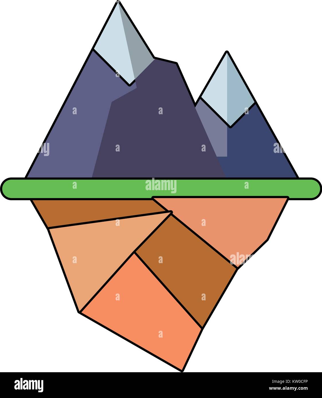 alps landscape icon Stock Vector Image & Art - Alamy