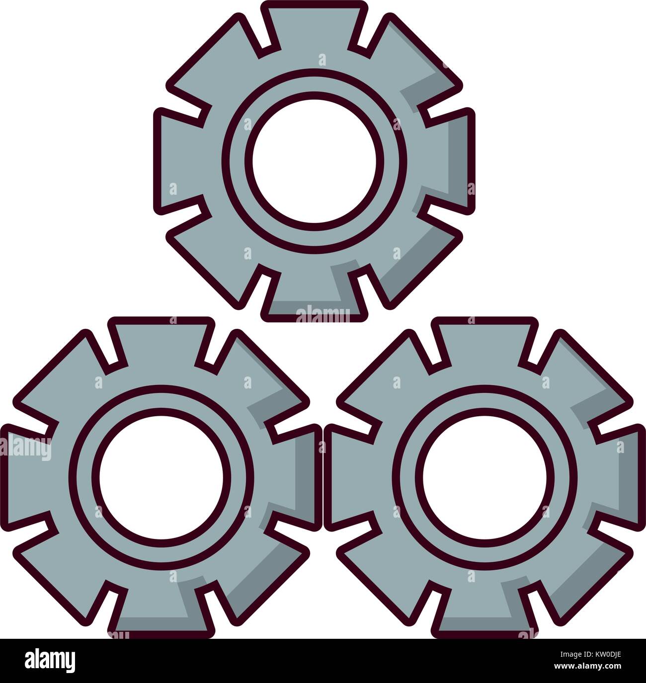 gear wheels icon Stock Vector Image & Art - Alamy