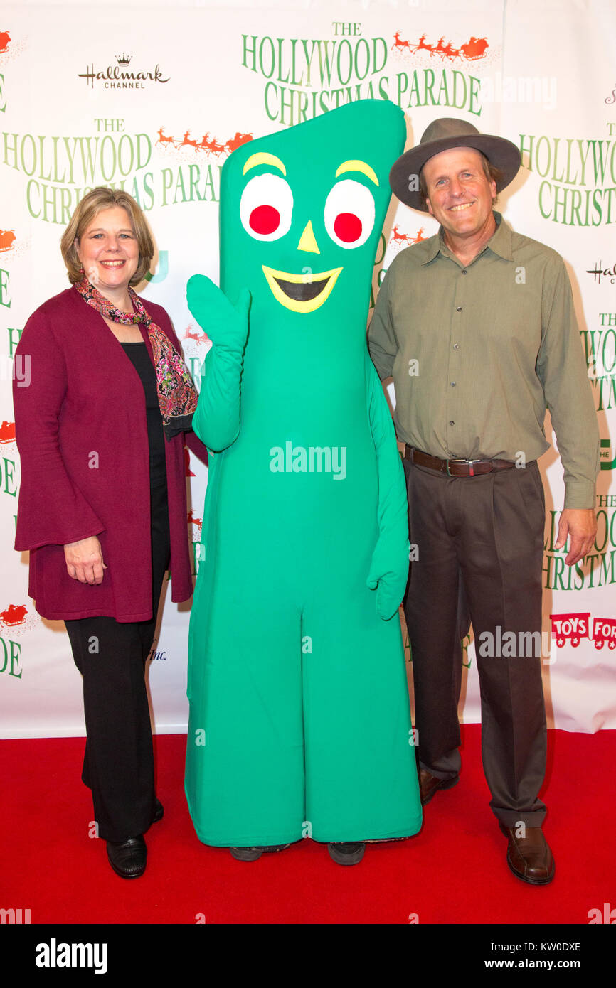 86th Annual Hollywood Christmas Parade in Los Angeles, California.  Featuring: Joan Clokley, Gumby, Joe Clokely Where: Los Angeles, California, United States When: 26 Nov 2017 Credit: Sheri Determan/WENN.com Stock Photo