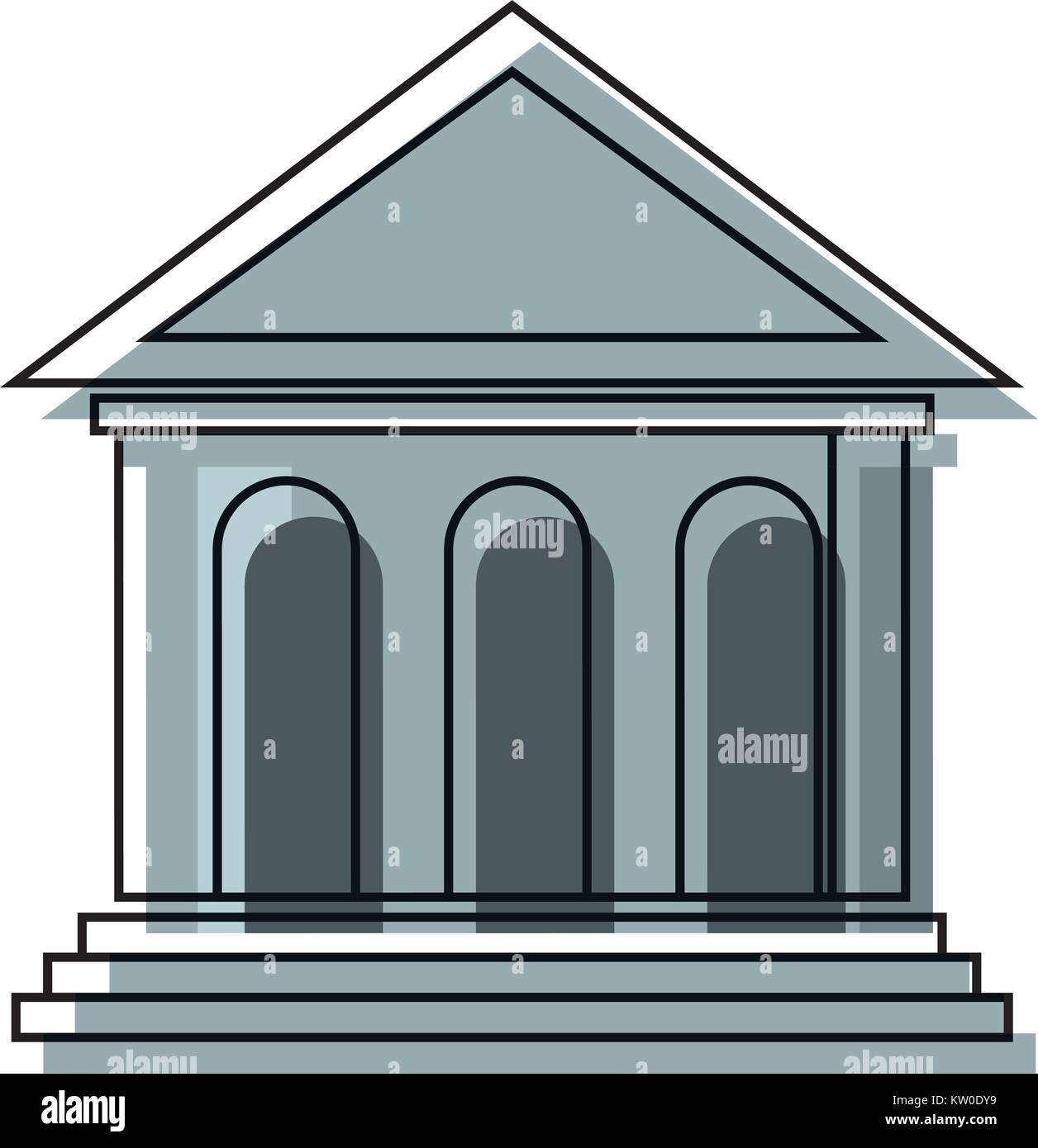bank building icon Stock Vector Image & Art - Alamy