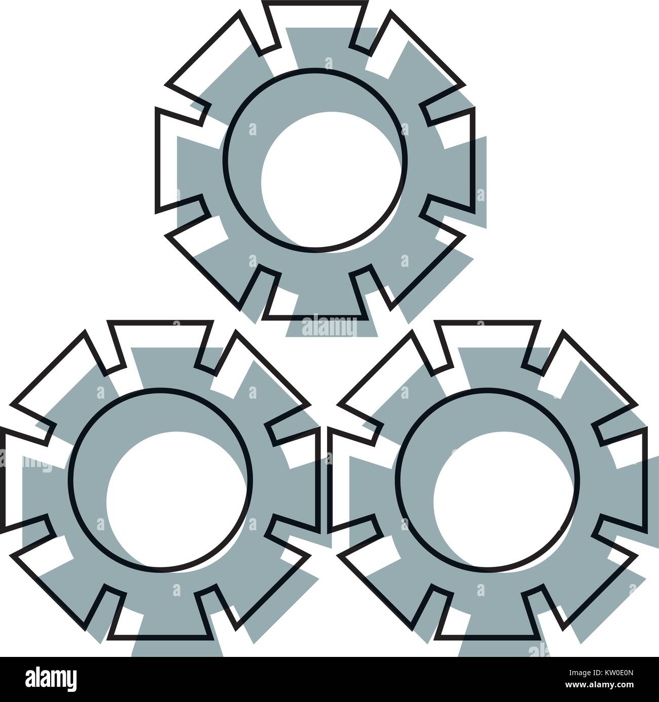gear wheels icon Stock Vector Image & Art - Alamy