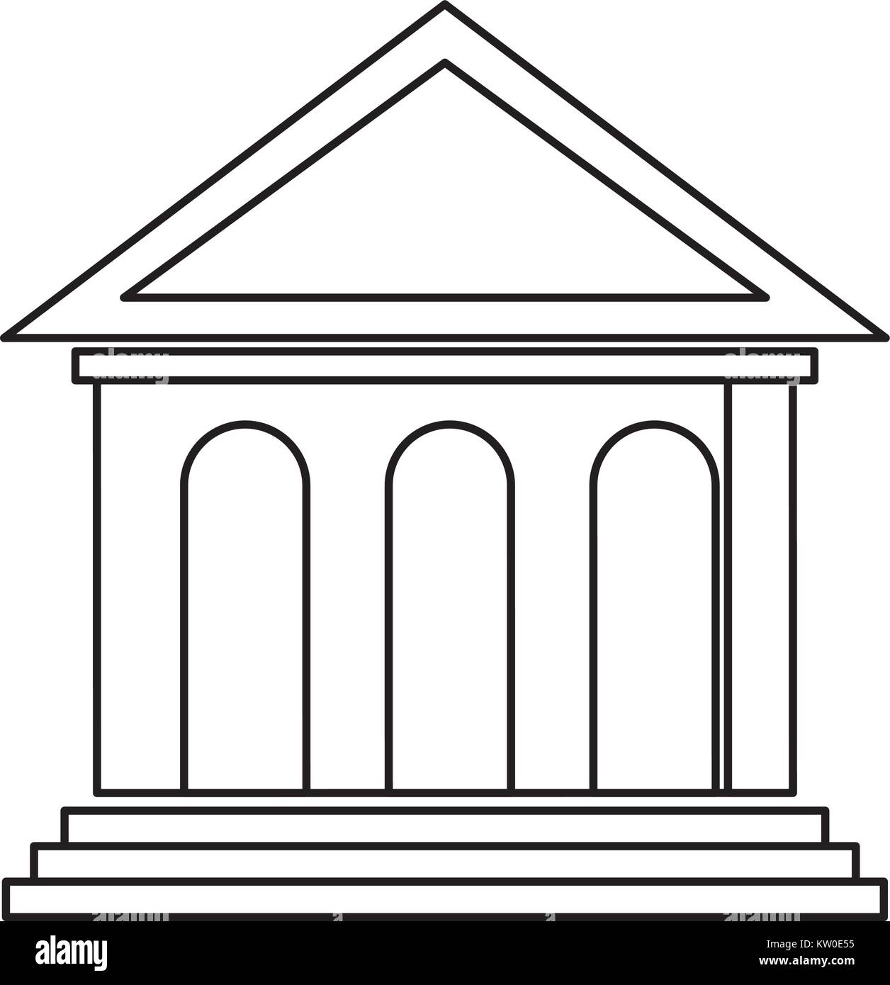 bank building icon Stock Vector Image & Art - Alamy