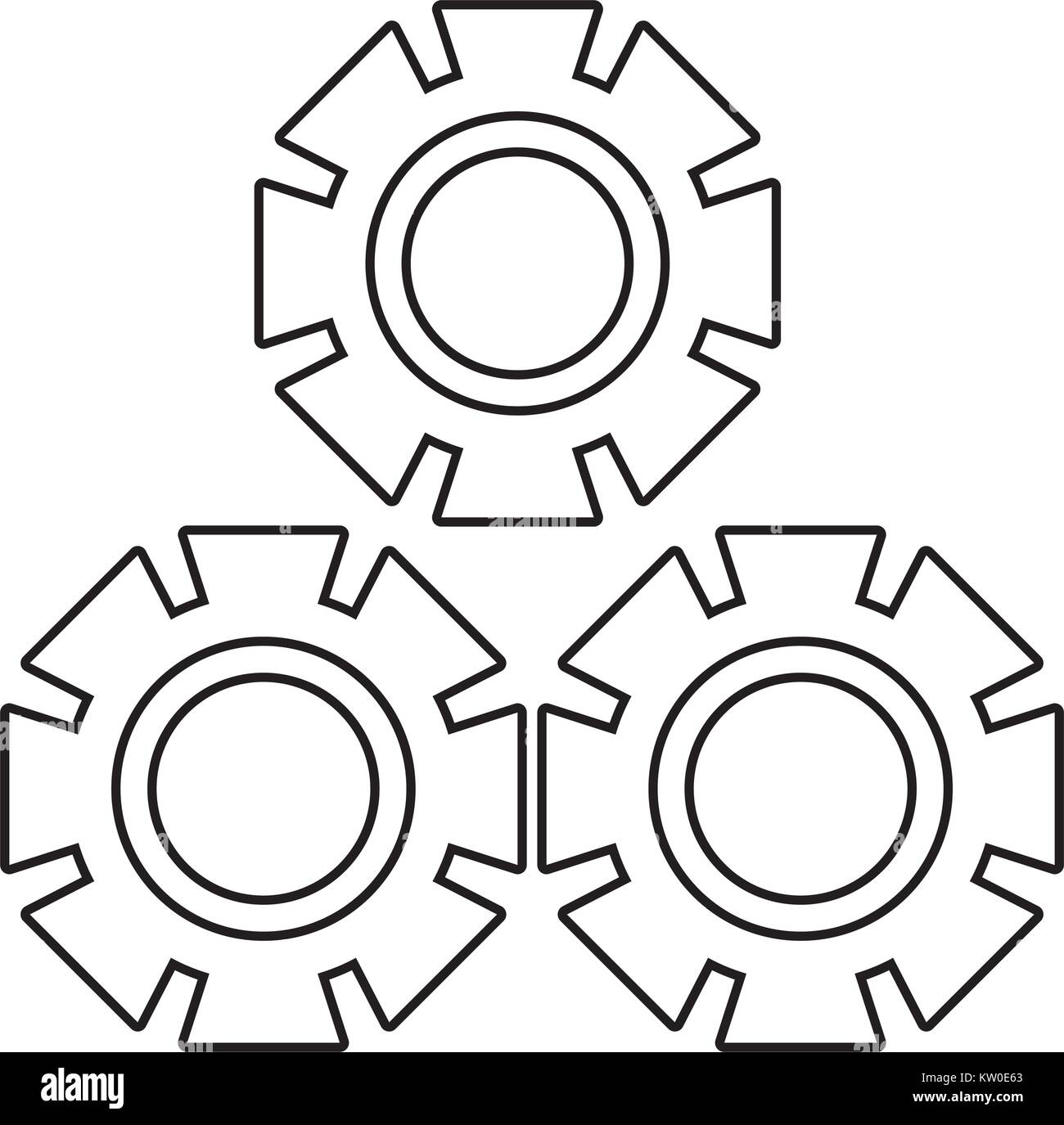 gear wheels icon Stock Vector Image & Art - Alamy