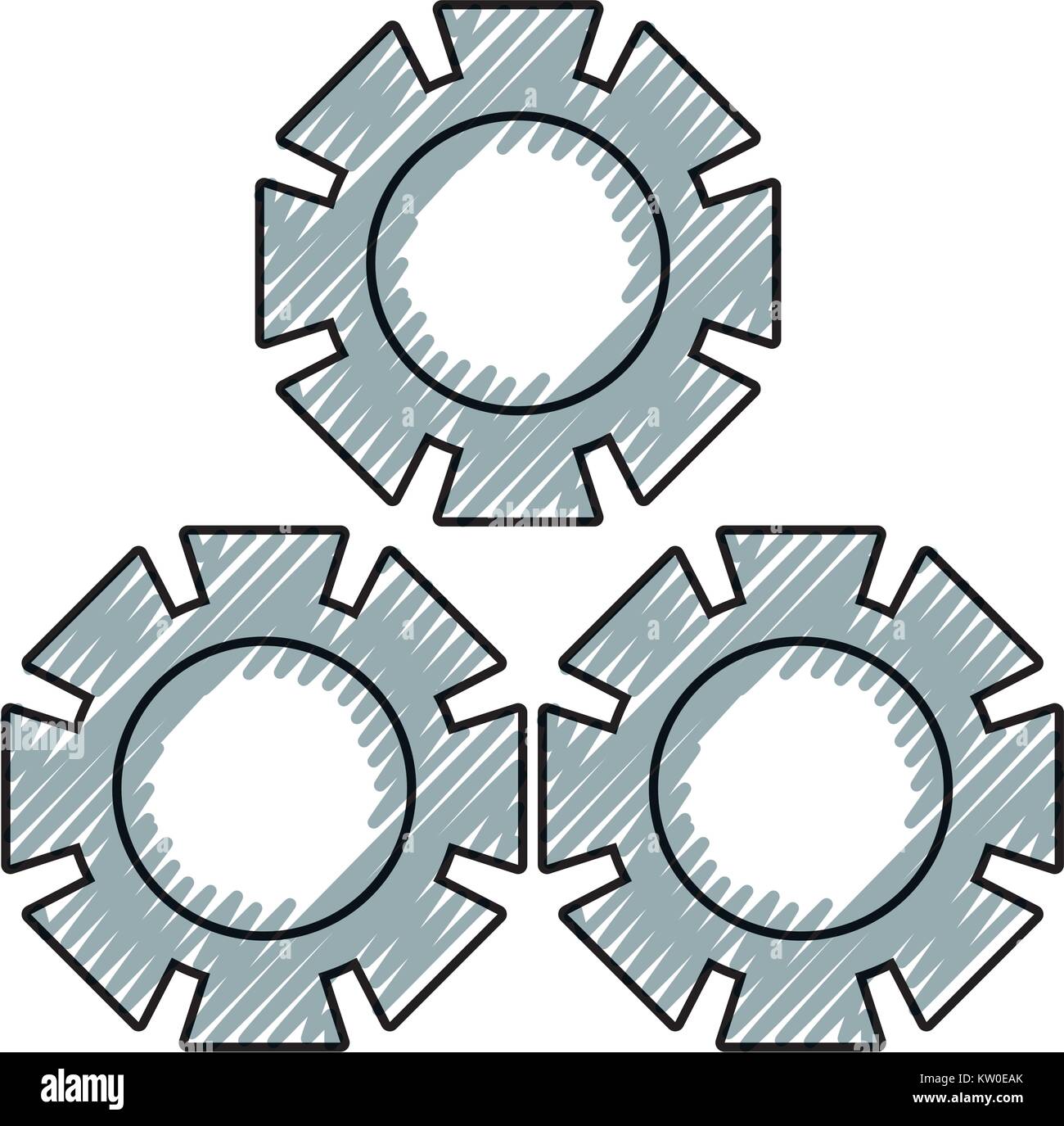 gear wheels icon Stock Vector Image & Art - Alamy