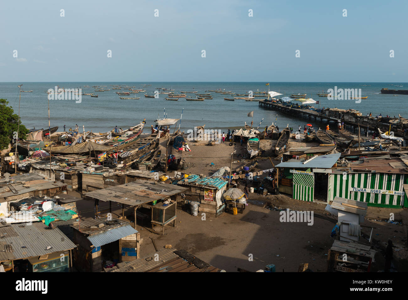 Jamestown Fishing Village, Jamestown, Accra, Ghana Stock Photo