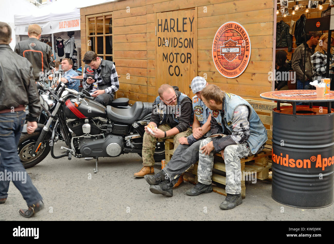 13.08.2016.Russia.Saint Petersburg.At the festival of bikers Harley