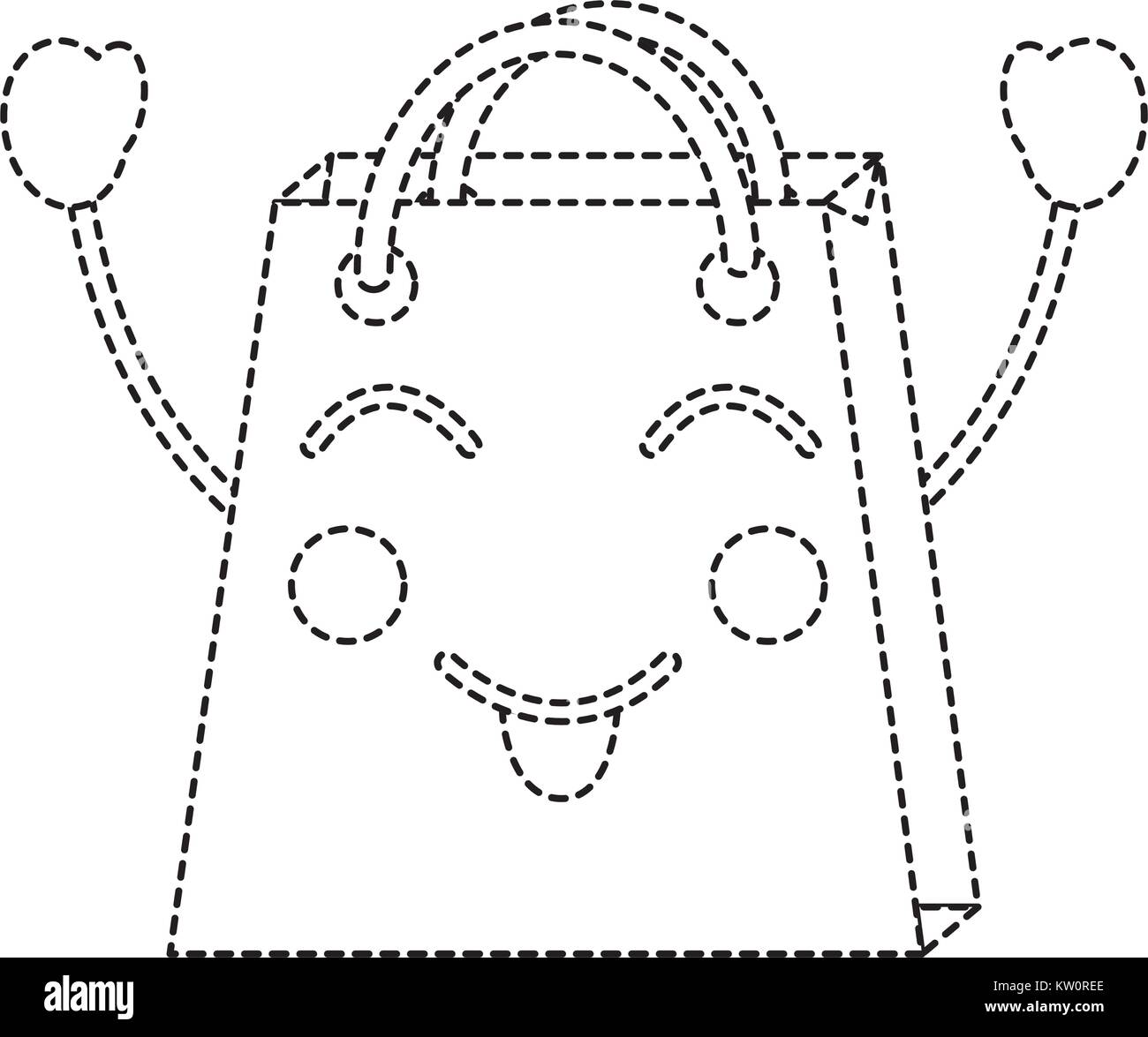 shopping bag happy emoji icon image Stock Vector Image & Art Alamy