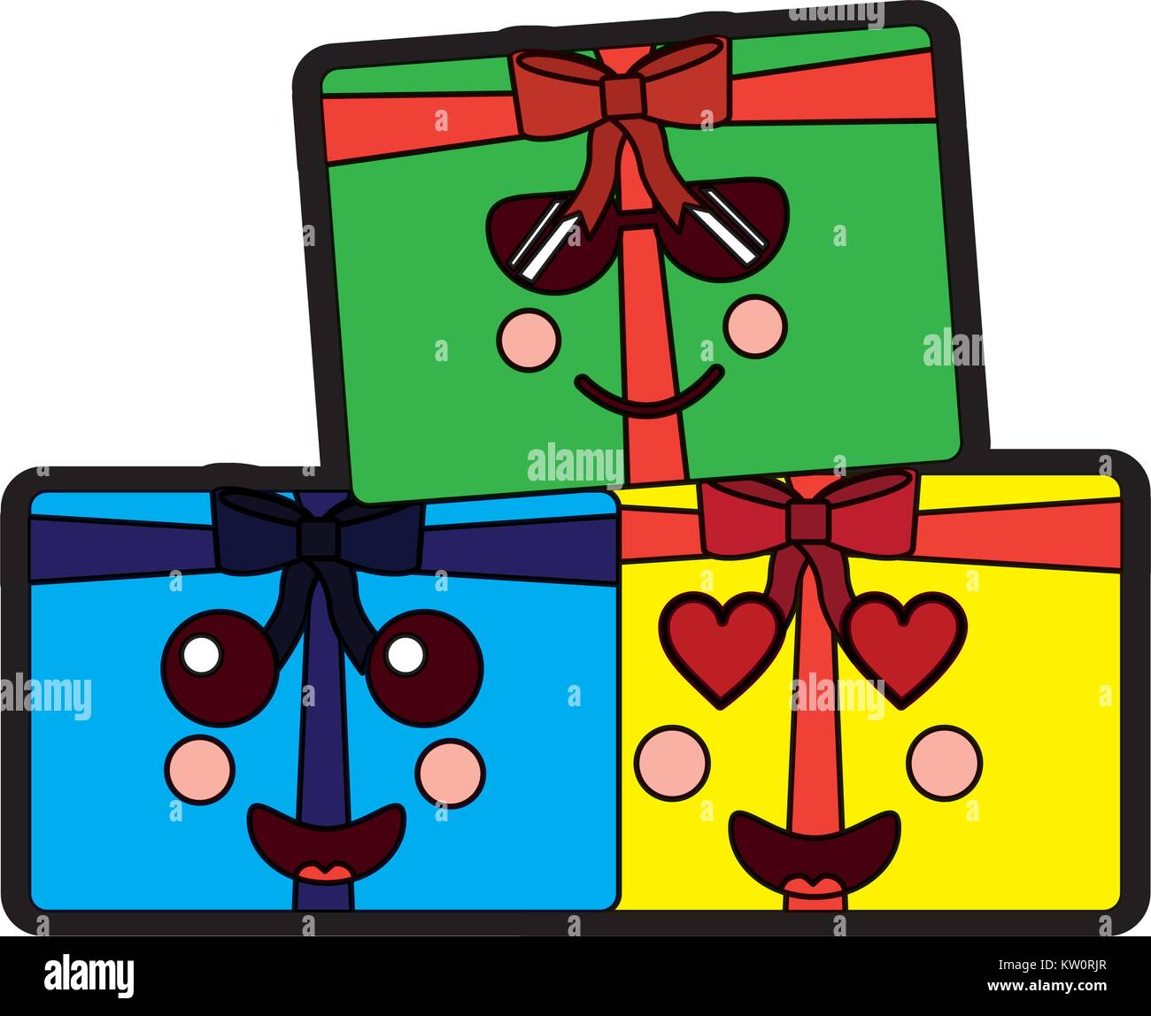 gift boxes emoji icon image Stock Vector Image & Art Alamy