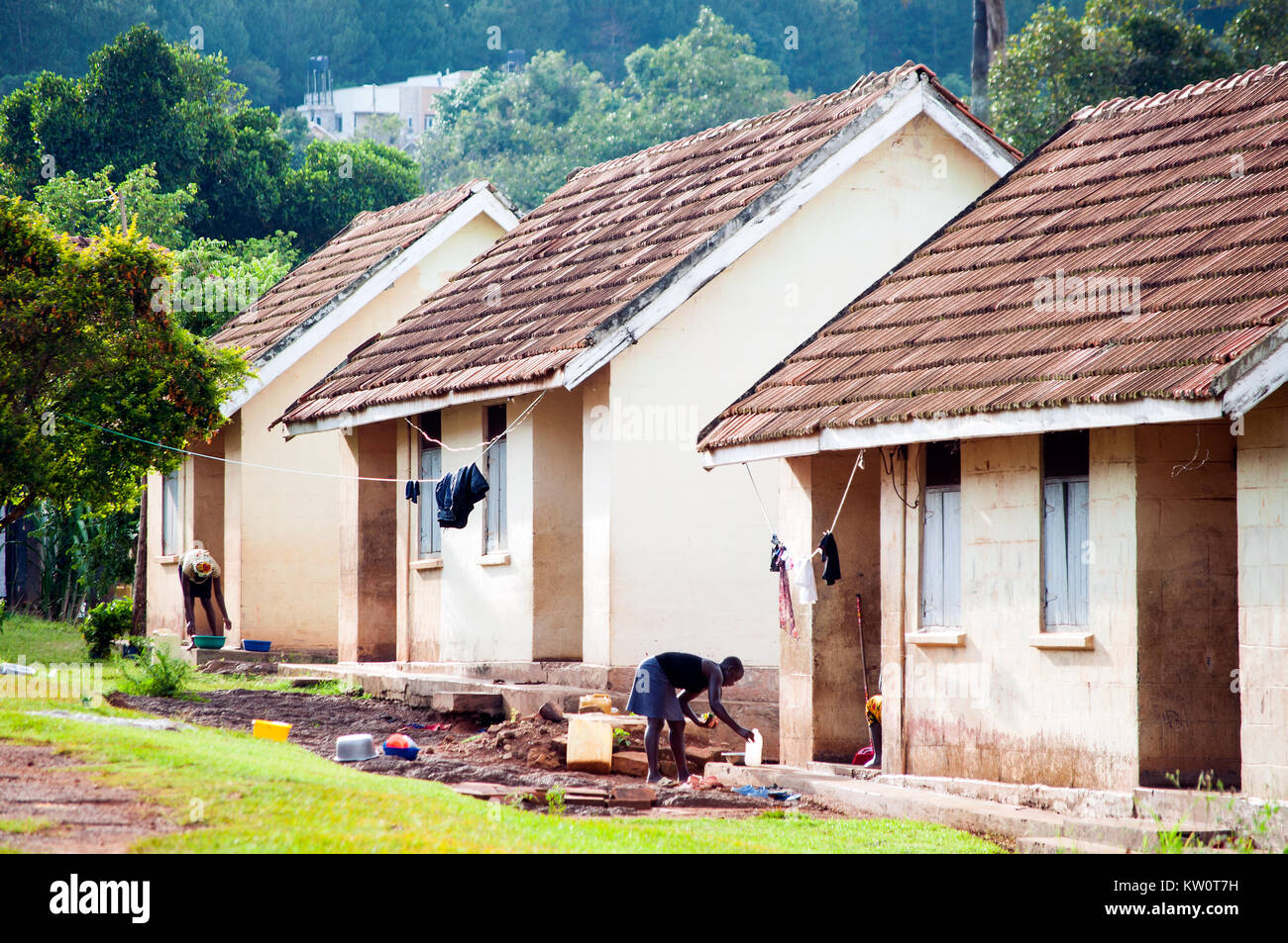 Old colonial housing estate, Entebbe, Wakiso, Uganda Stock Photo Alamy