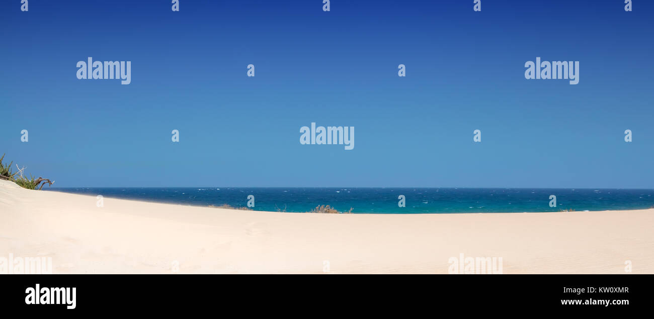 sand beach with blue sky Stock Photo - Alamy