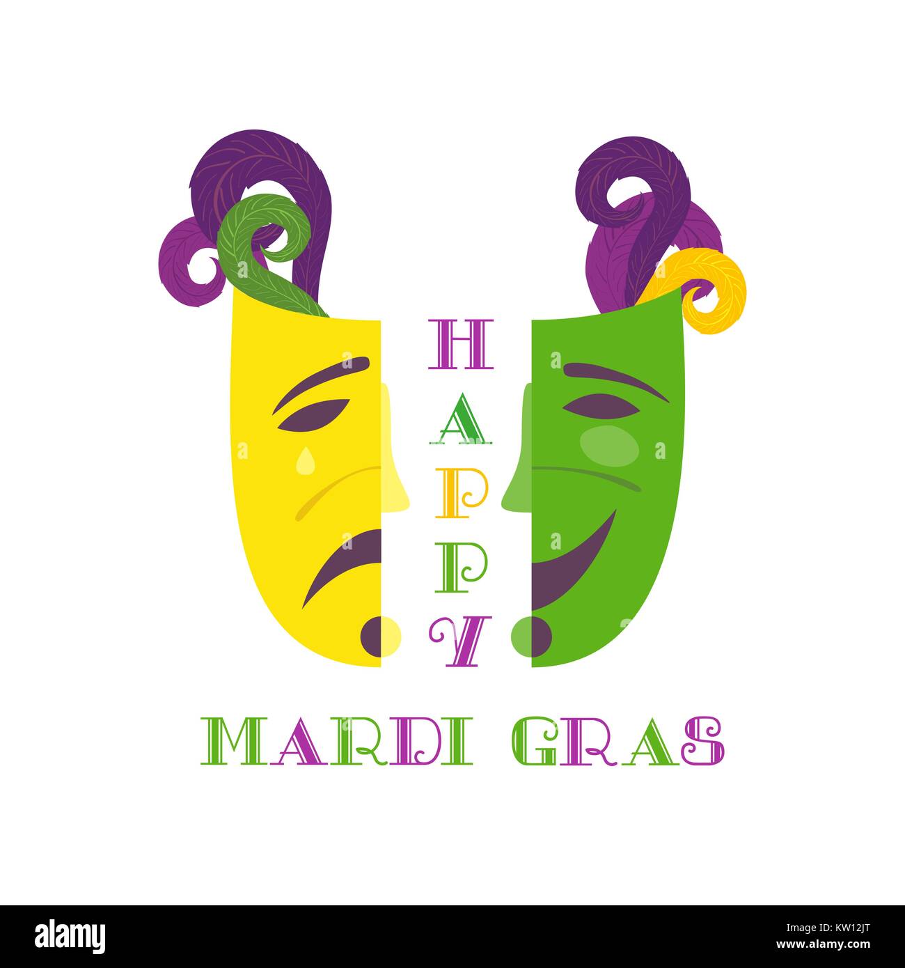 Mardi Gras celebration icon Stock Vector