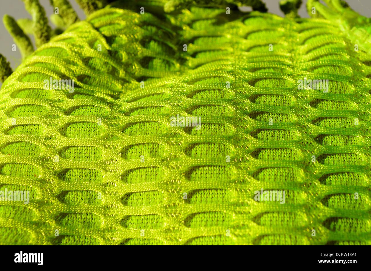 Nylon patterned material close up abstract concept Stock Photo
