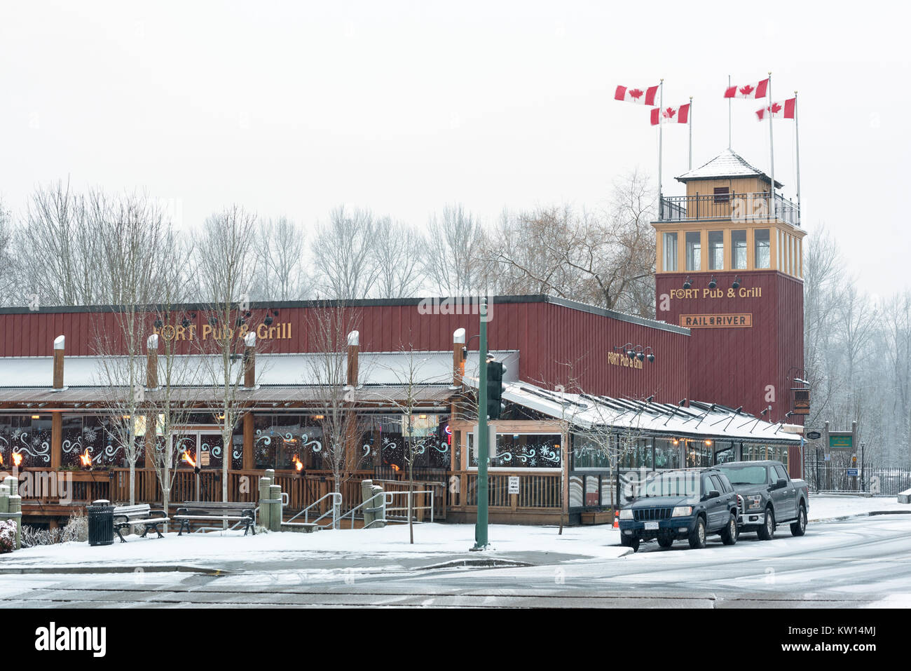 The Fort Pub & Grill in Fort Langley, British Columbia, Canada. Stock Photo