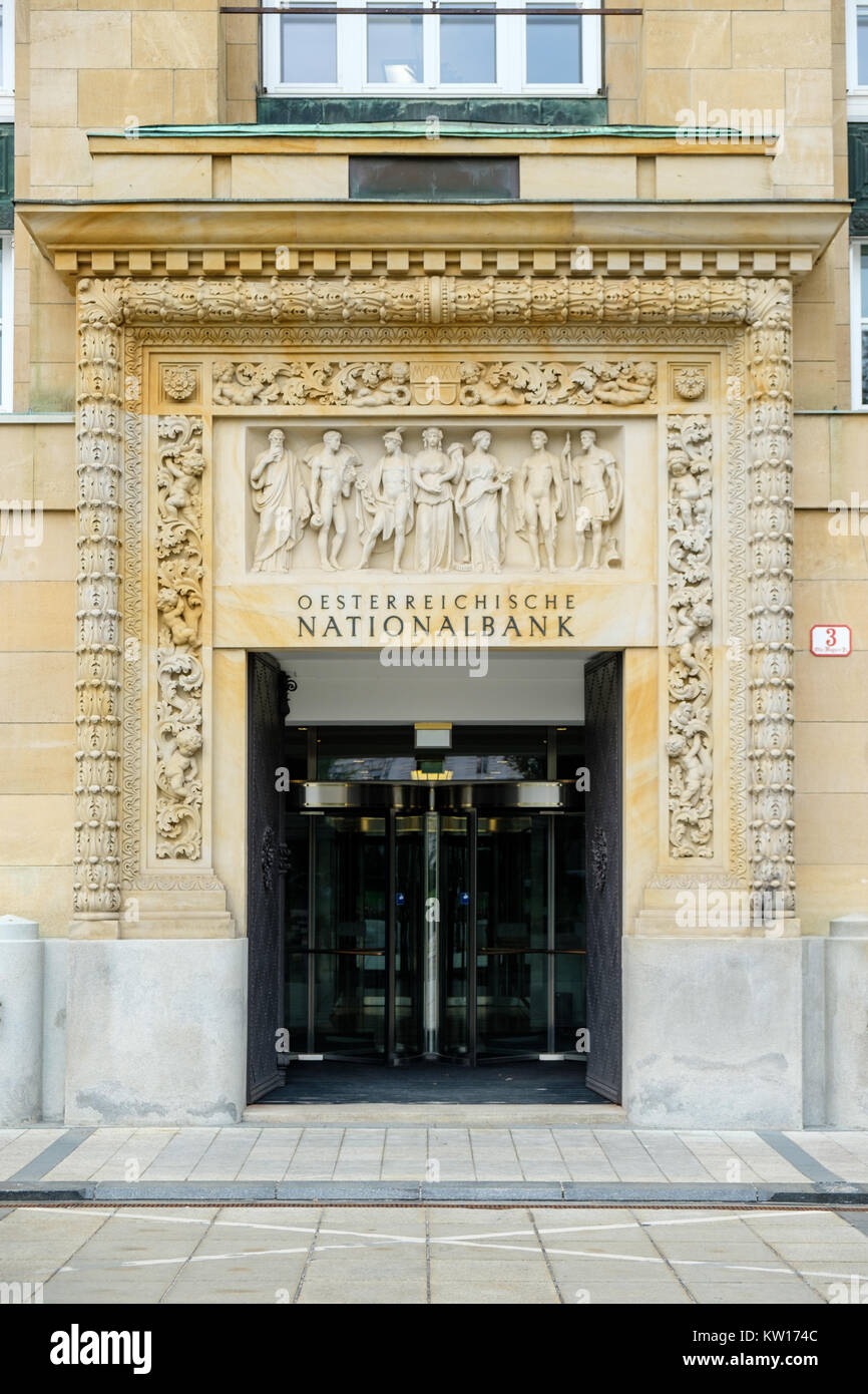 Oesterreichische Nationalbank (OeNB) in Vienna, the central bank of Austria Stock Photo