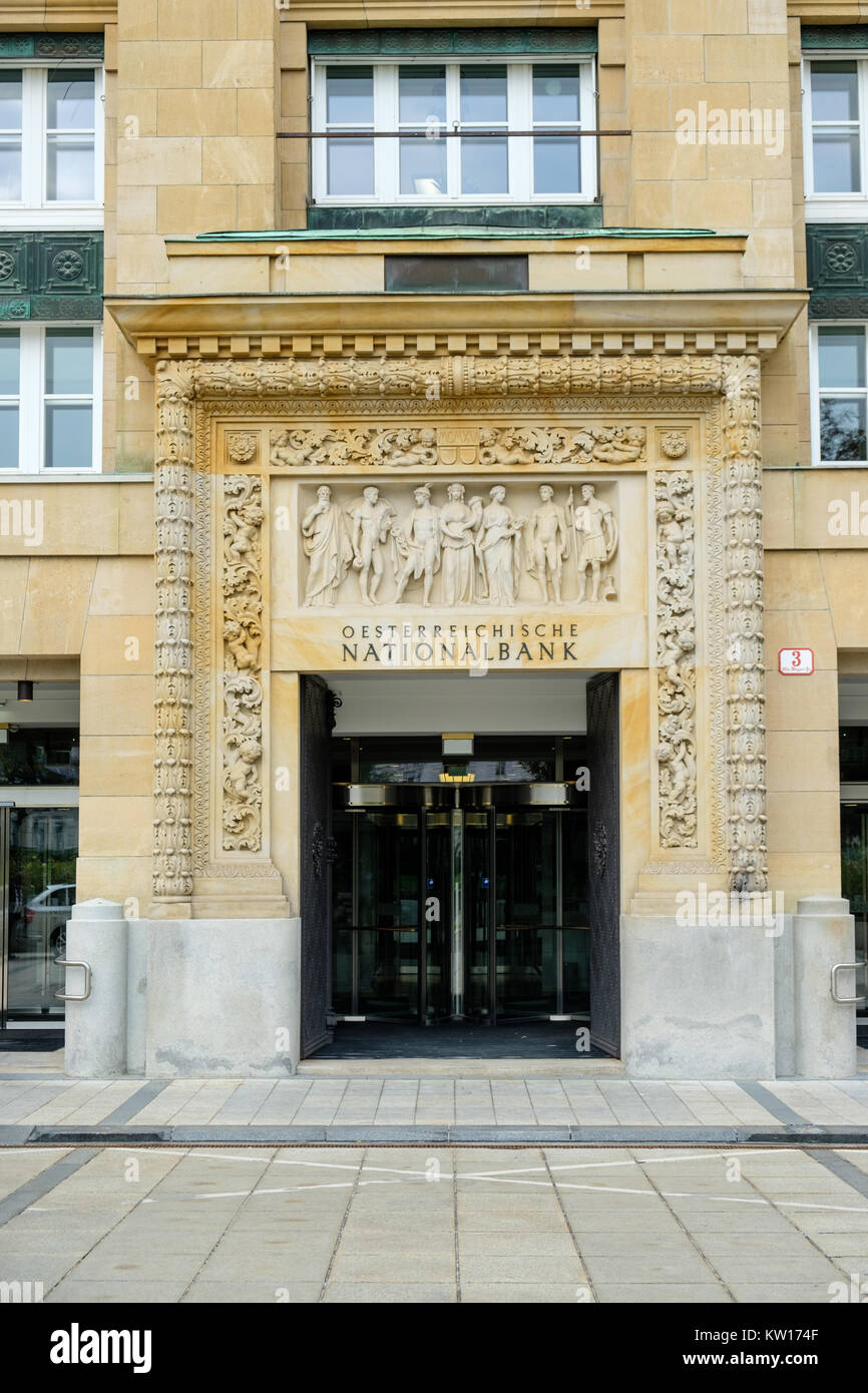 Oesterreichische Nationalbank (OeNB) in Vienna, the central bank of Austria Stock Photo