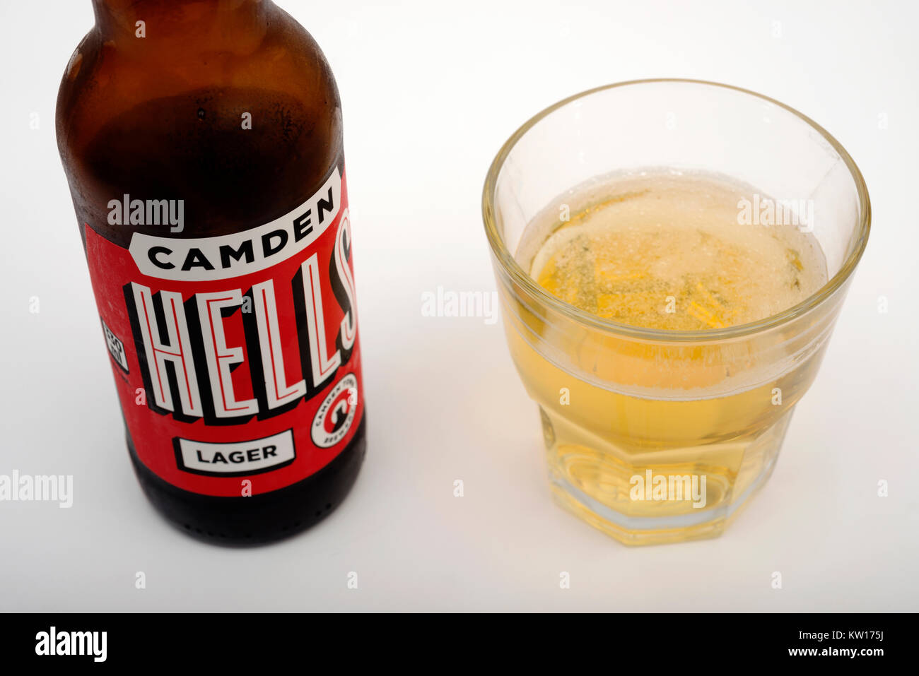 Camden Hells lager Stock Photo - Alamy