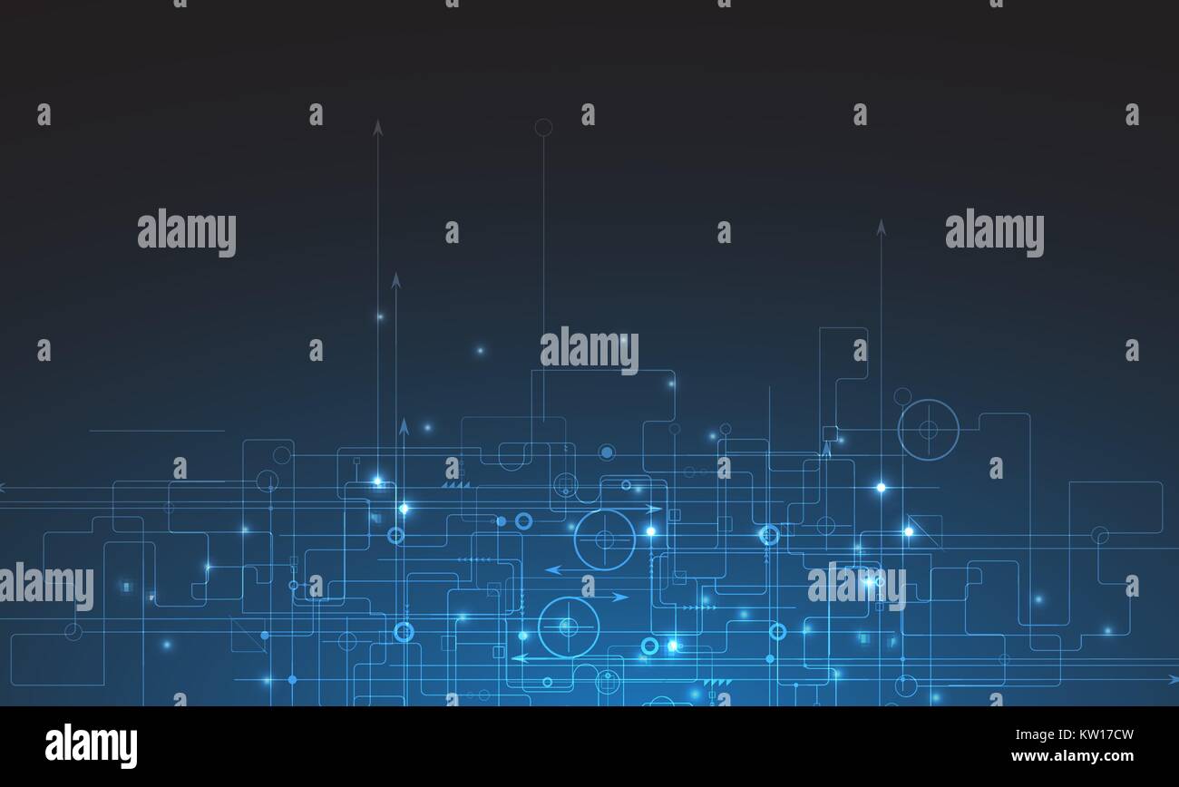 Digital technology world. Business virtual concept Stock Vector Image ...