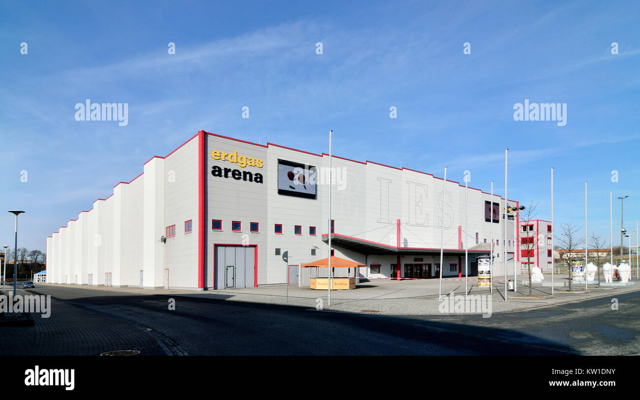 Riesa, Veranstaltungshalle Erdgas Arena am Sportzentrum Stock Photo