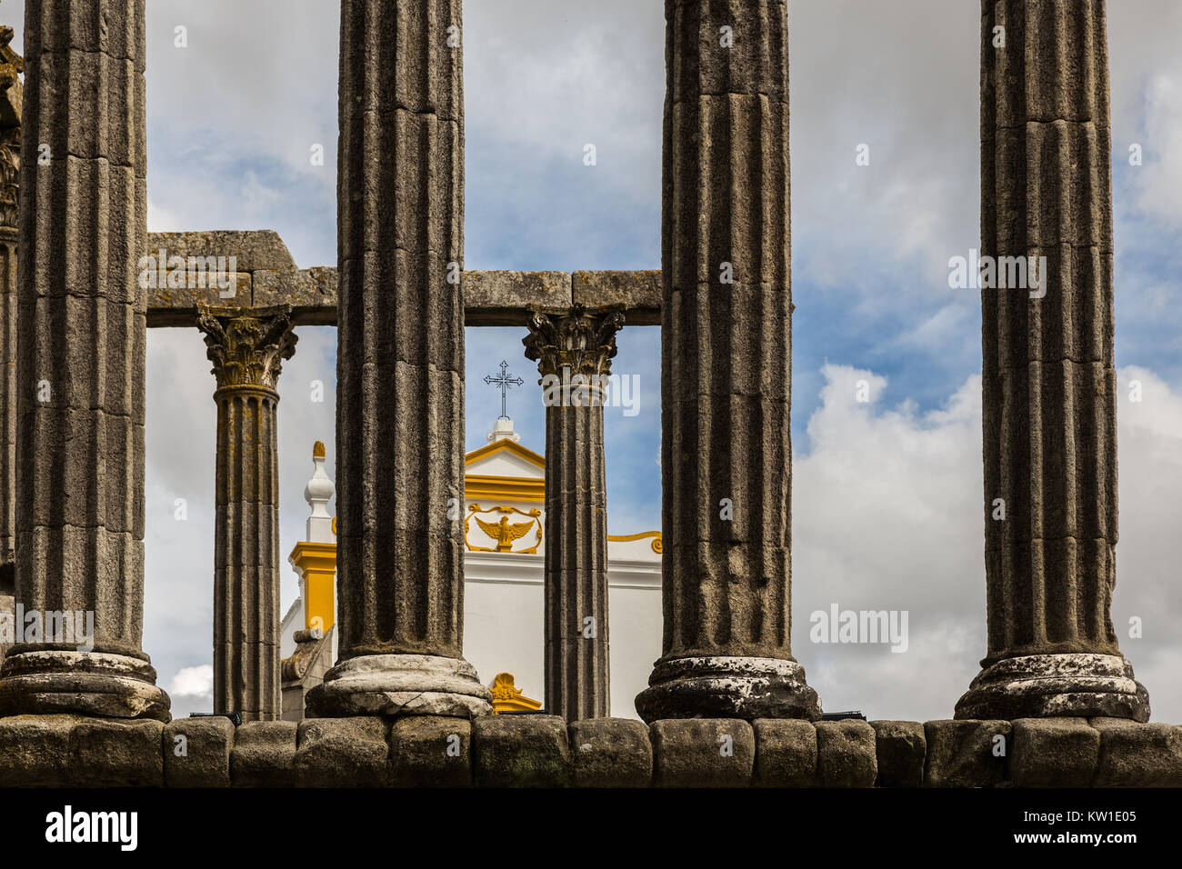 The Roman Temple of Evora, also referred to as the Temple of Diana, is