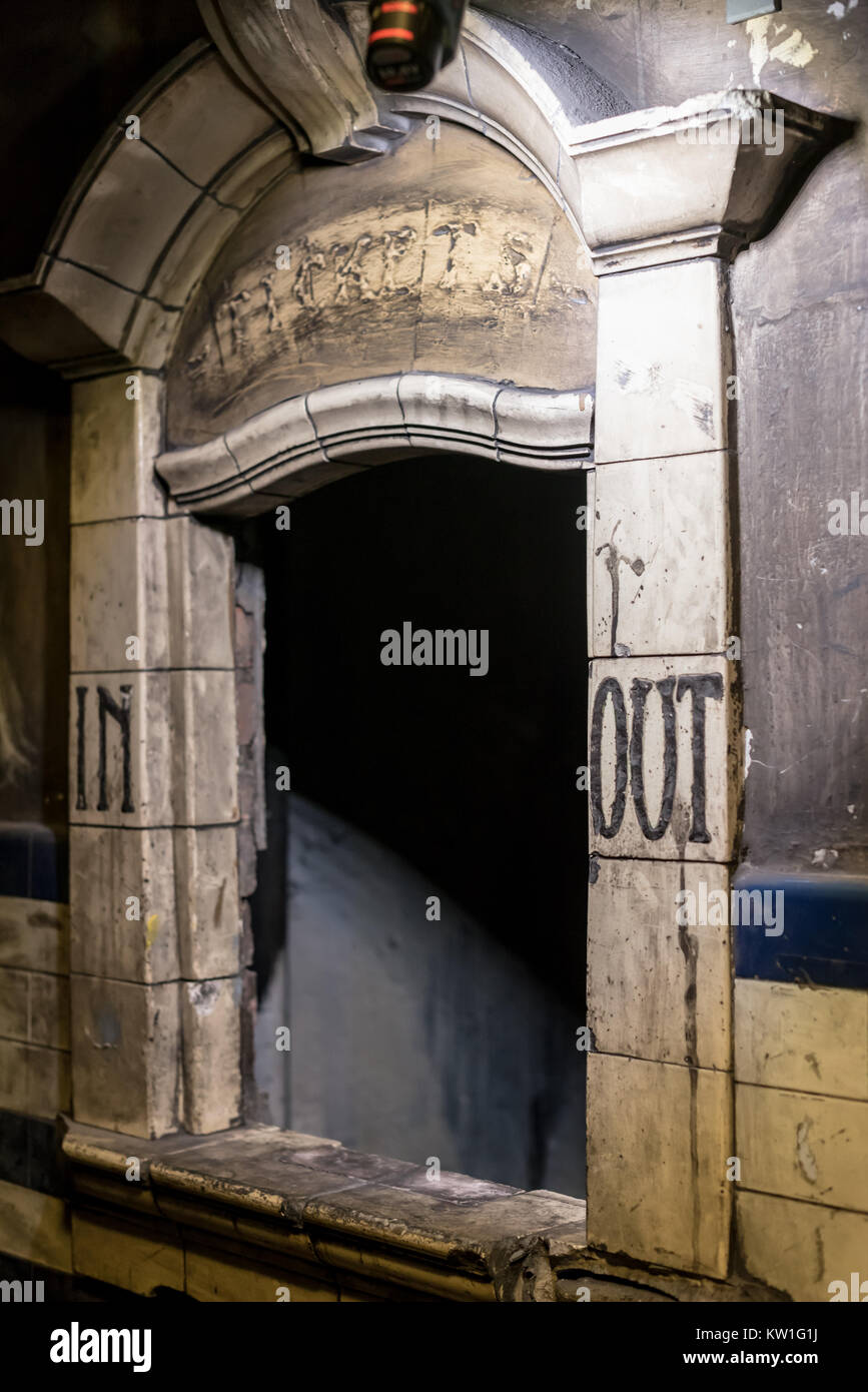 Euston Underground Tunnels Hidden London Tour Stock Photo