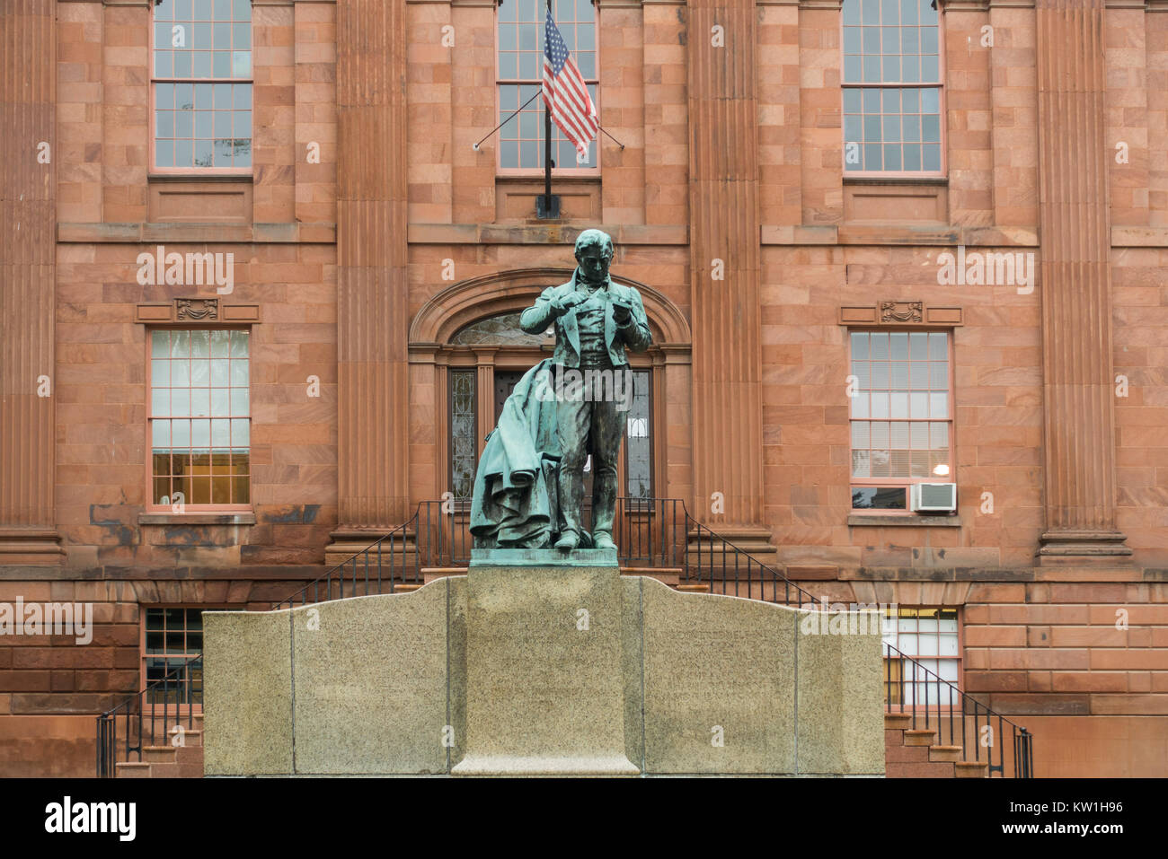 Joseph Henry statue Albany NY Stock Photo Alamy