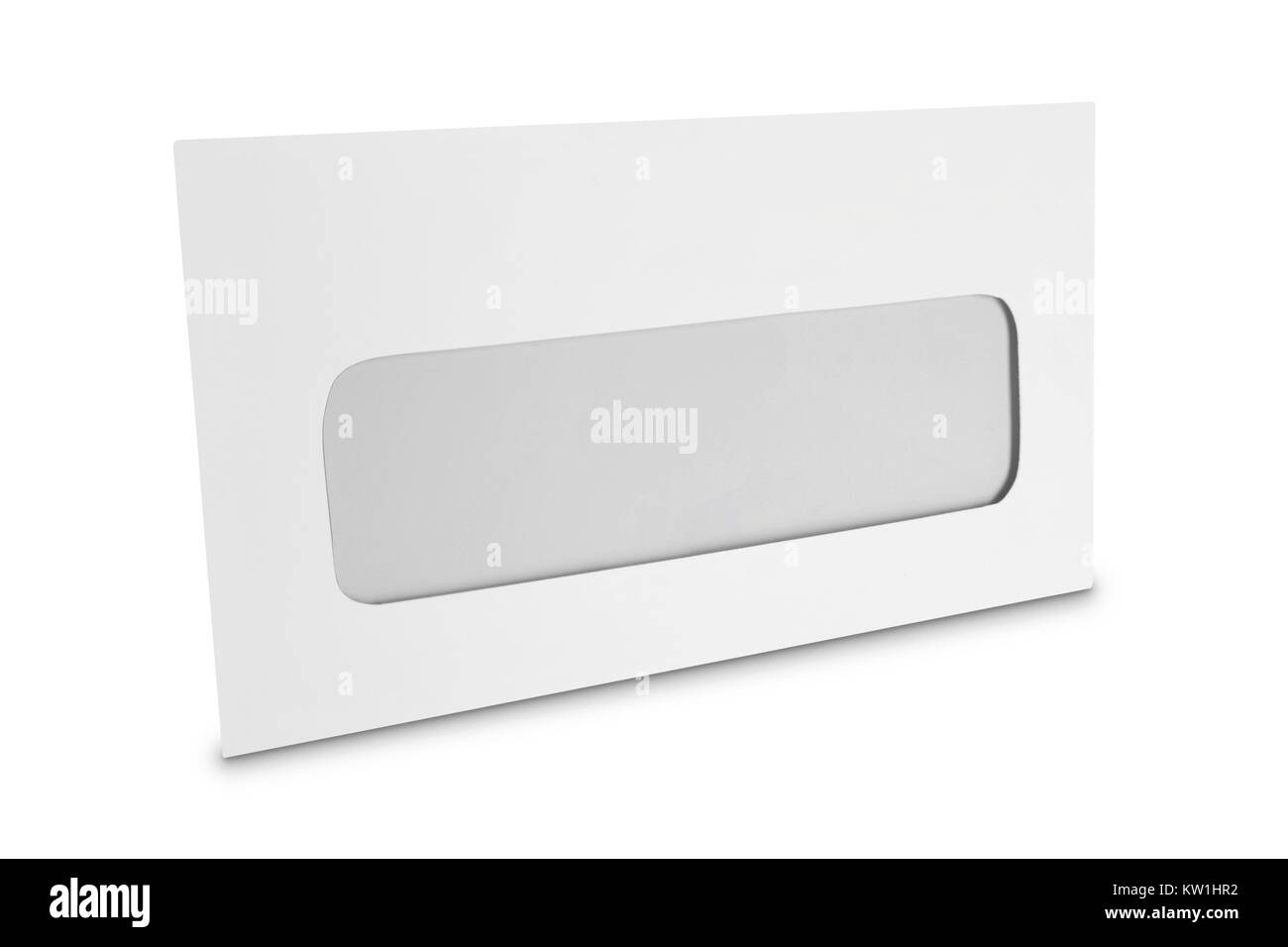 white envelope isolated on white background Stock Photo - Alamy