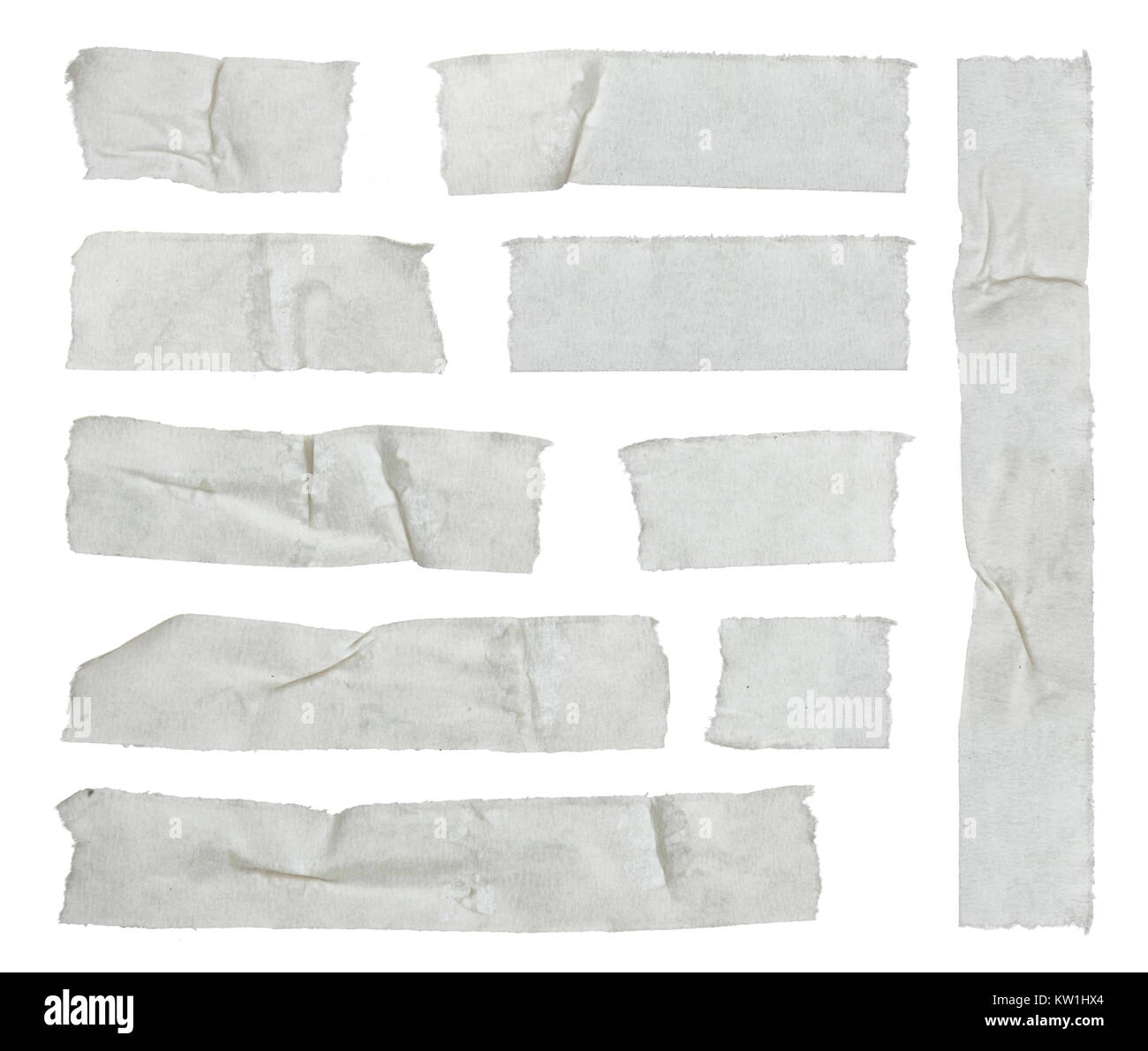 Strips of masking tape Stock Photo