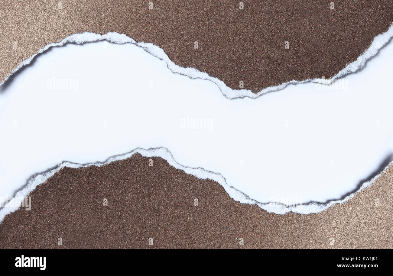 ripped dark brown Stock Photo