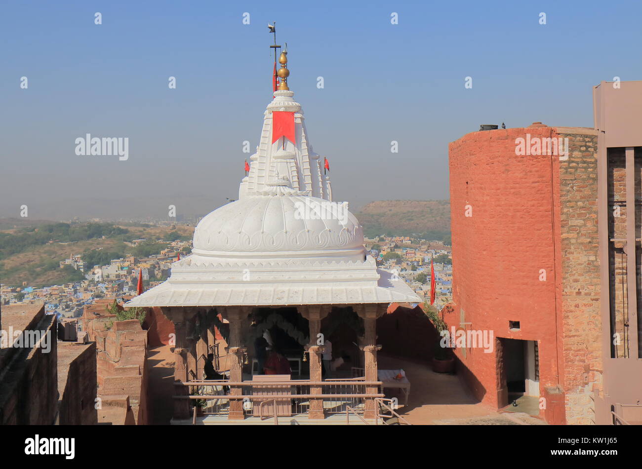 Maa Chamunda temple Mehrangarh Fort Jodhpur India Stock Photo