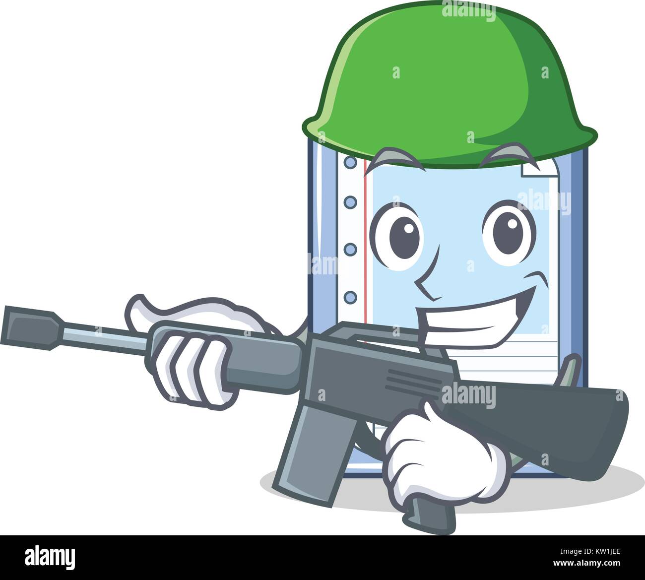 Army clipboard character cartoon style Stock Vector Image & Art Alamy