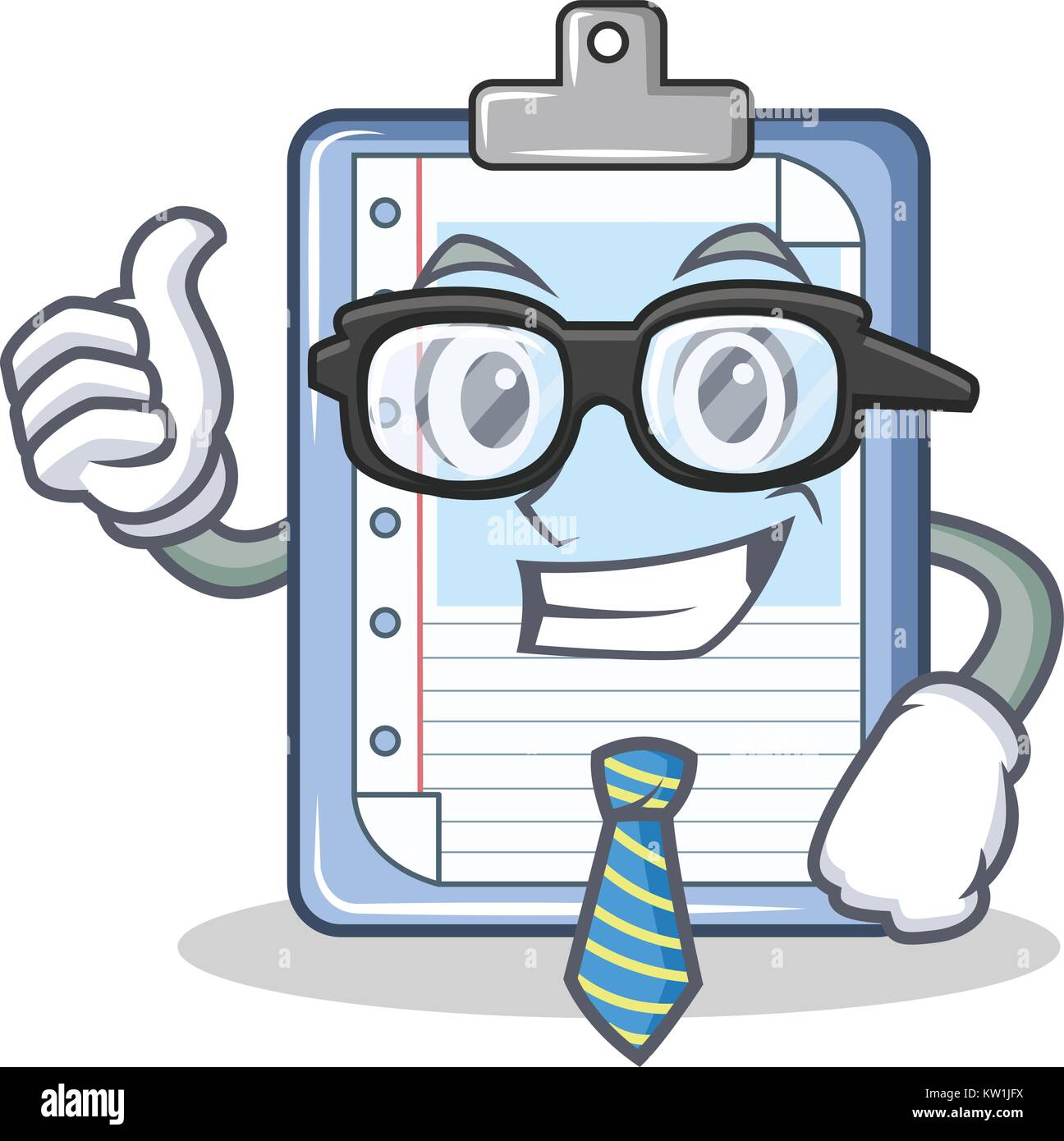 Businessman clipboard character cartoon style Stock Vector Image & Art ...