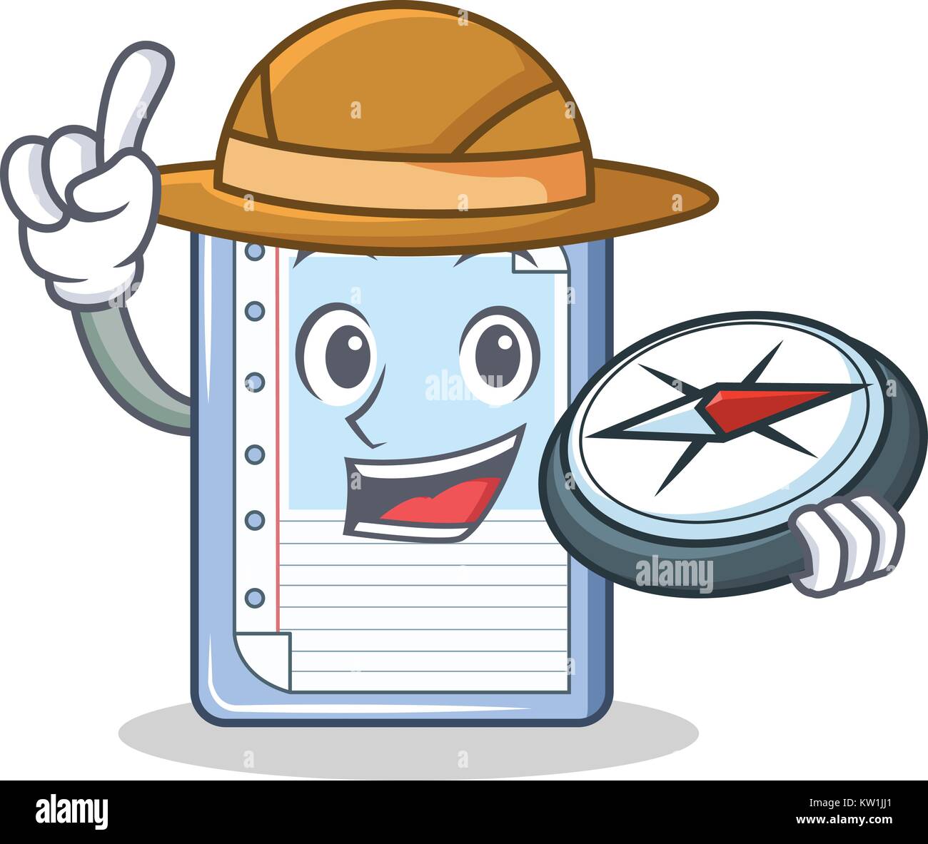 Explorer clipboard character cartoon style Stock Vector Image & Art Alamy