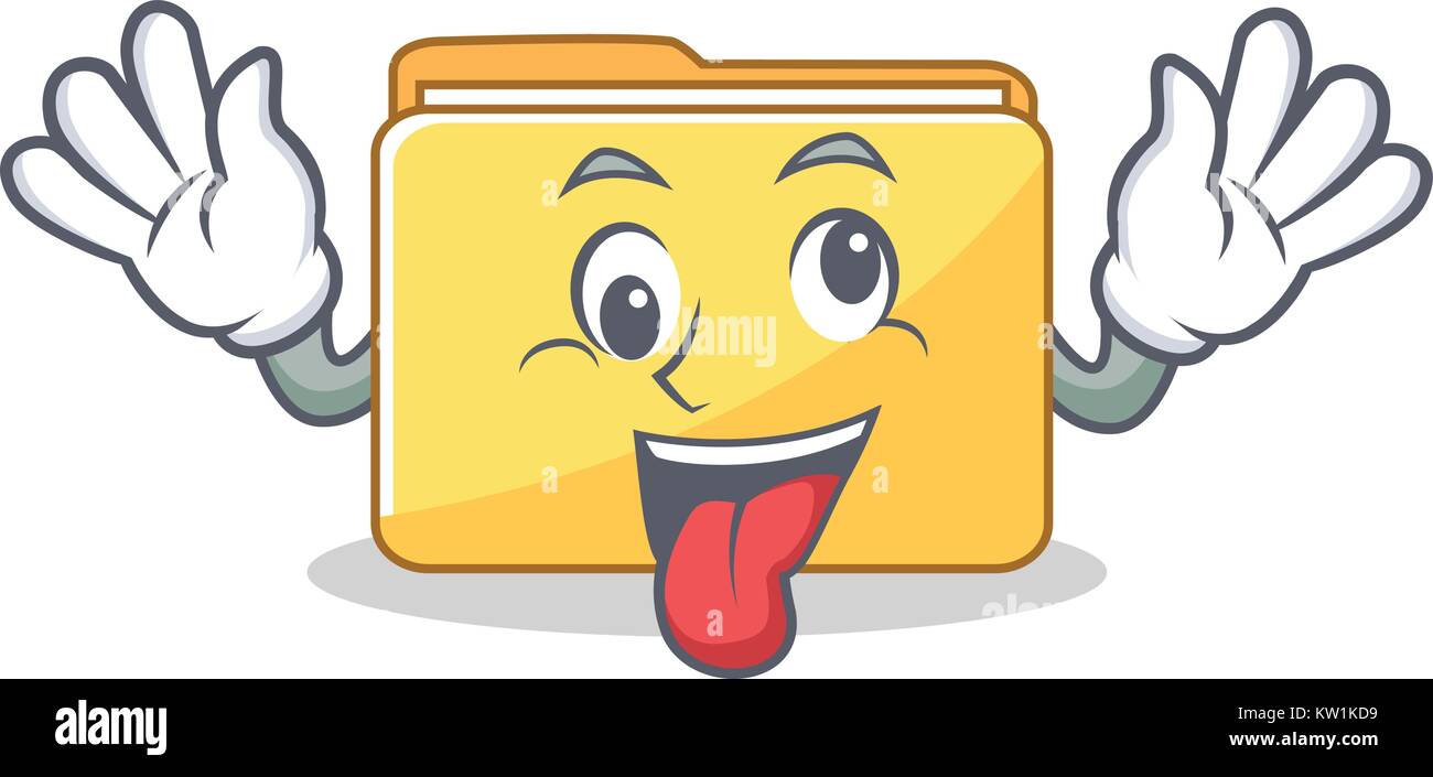Crazy folder character cartoon style Stock Vector Image & Art - Alamy