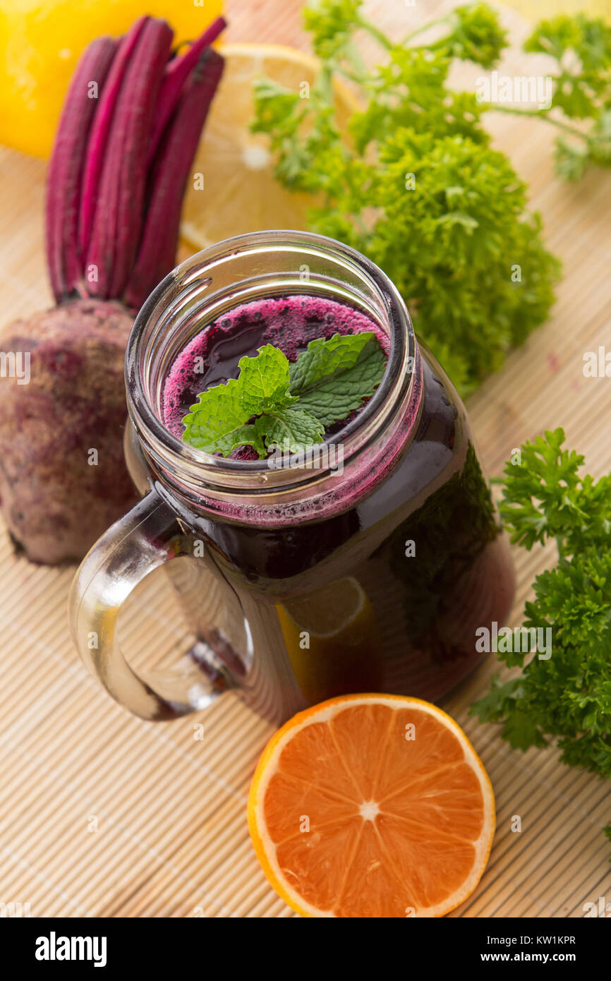 Red Beet juice Stock Photo Alamy