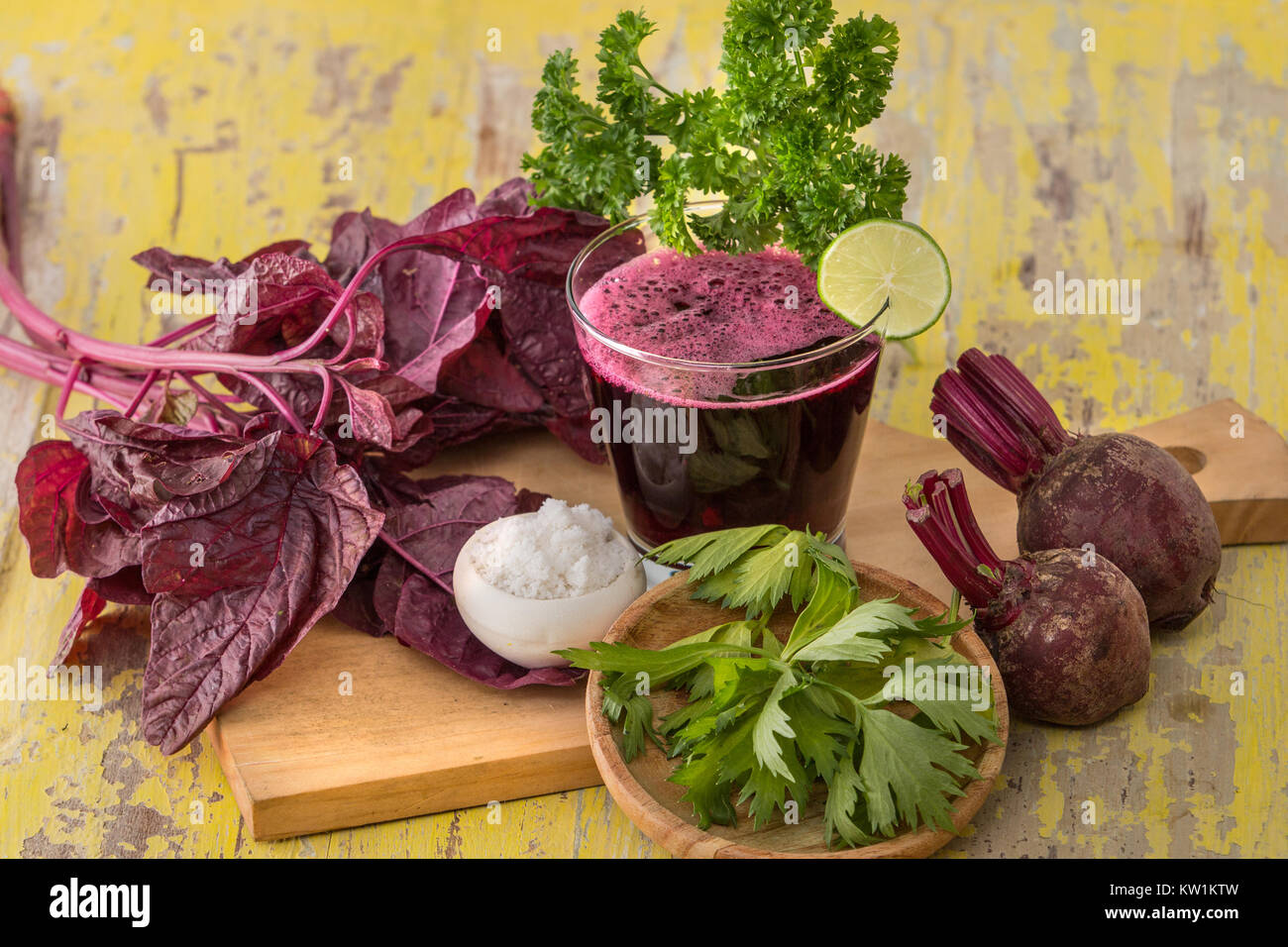 Beet and Red spinach Smoothie Stock Photo Alamy