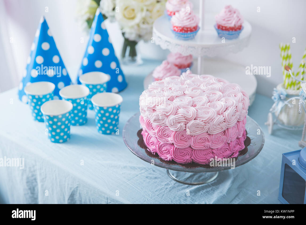 Sweet Corner Of A Birthday Party Stock Photo 170298766 Alamy