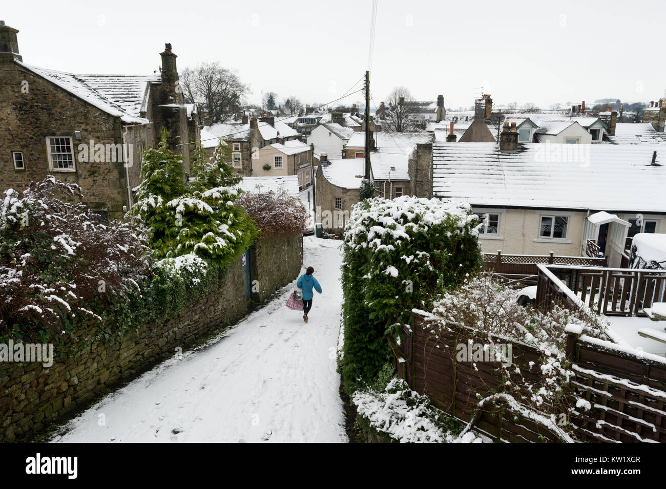 Settle, North Yorkshire. 29th December, 2017. Winter weather. The