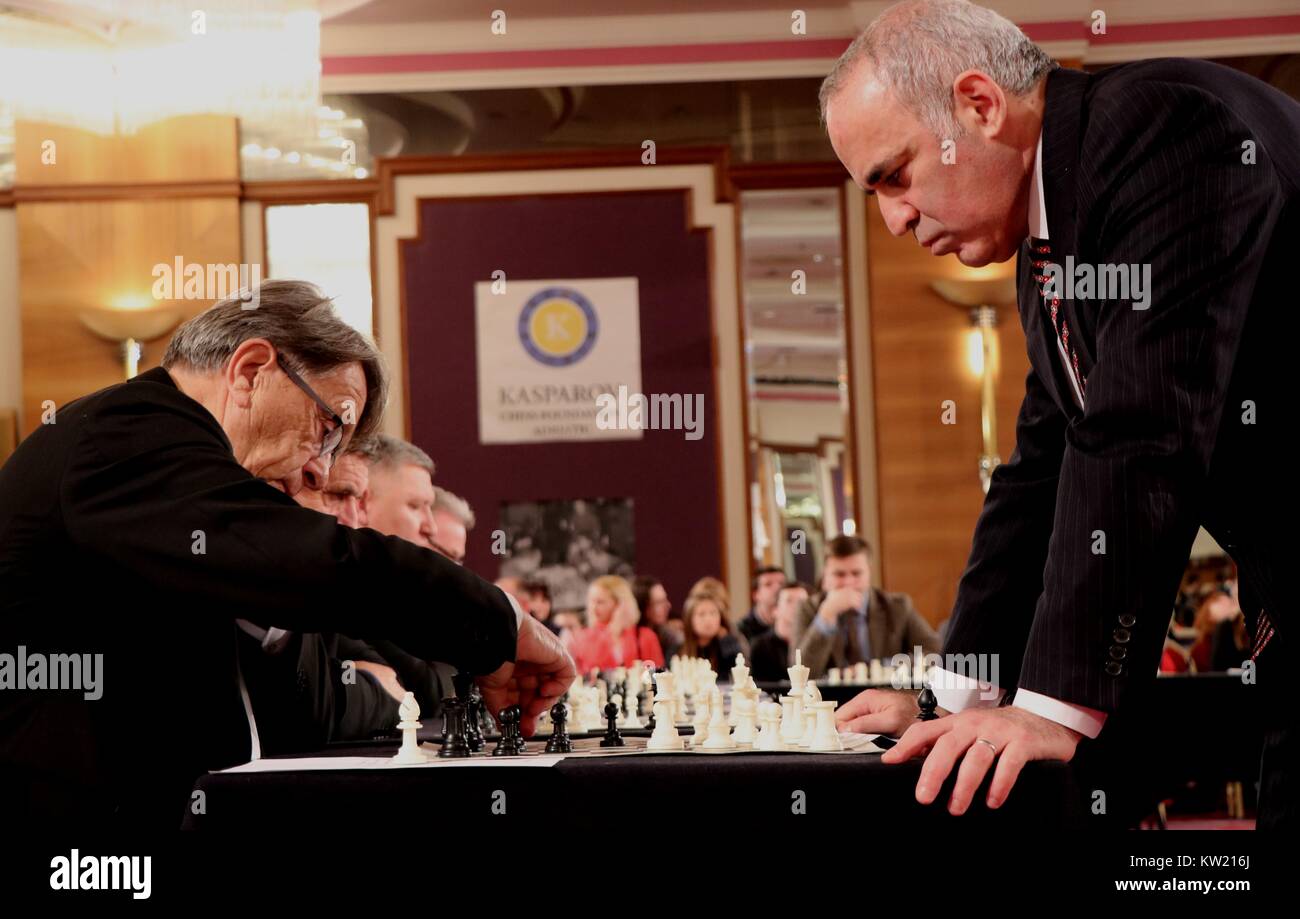 MOSCOW, RUSSIA - FEBRUARY 17, 2017: Russian chess grandmaster, former world  champion Boris Spassky