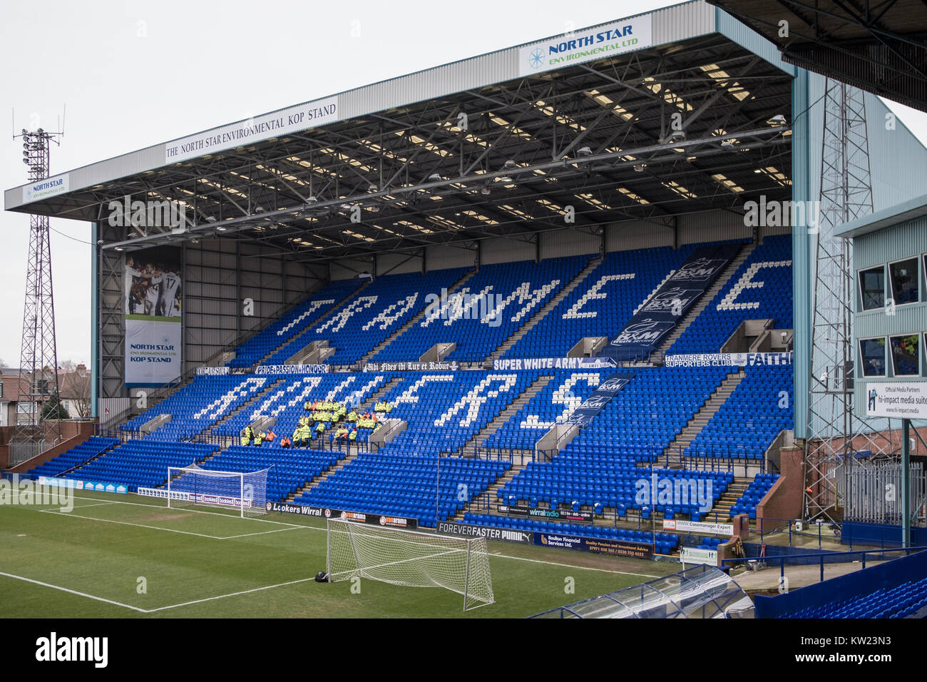 Tranmere, Merseyside, UK. 30th December, 2017. General view of the Top