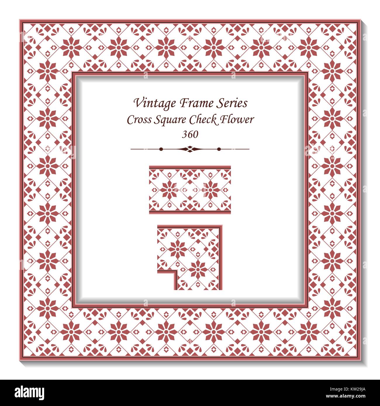 Vintage 3d frame check Stock Vector Images - Alamy