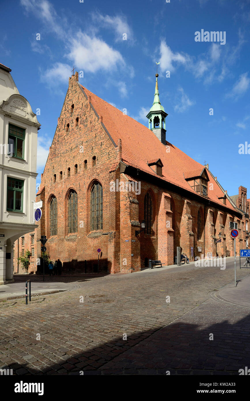 Wismar, holy mind church in the L?bsche street, Heiligen Geist Kirche an der Lübsche Strasse Stock Photo