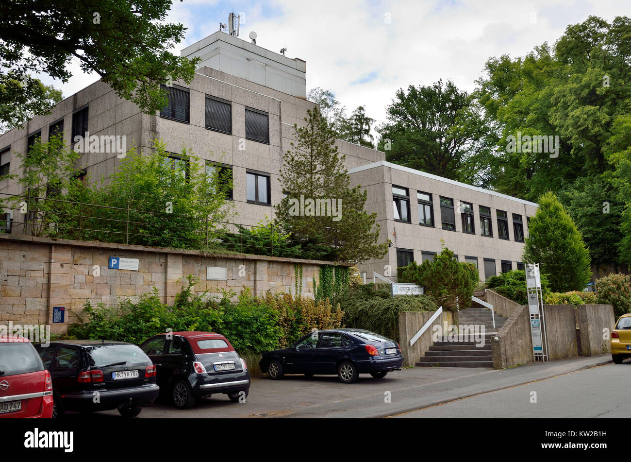 Marburg, Herder institute in the castle mountain, Herder Institut am Schlossberg Stock Photo