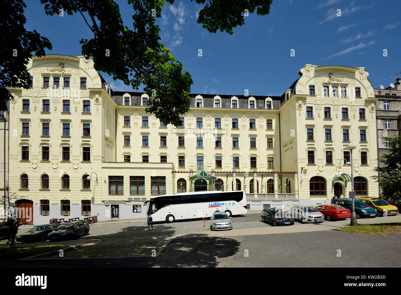 Liberec, Clarion Grandhotel Zlaty Lev Stock Photo