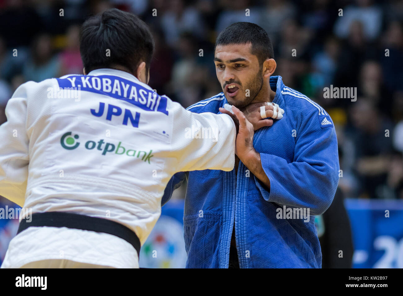 ZAGREB, CROATIA - OCTOBER 01, 2017: IJF Judo Grand Prix Zagreb 2017 ...