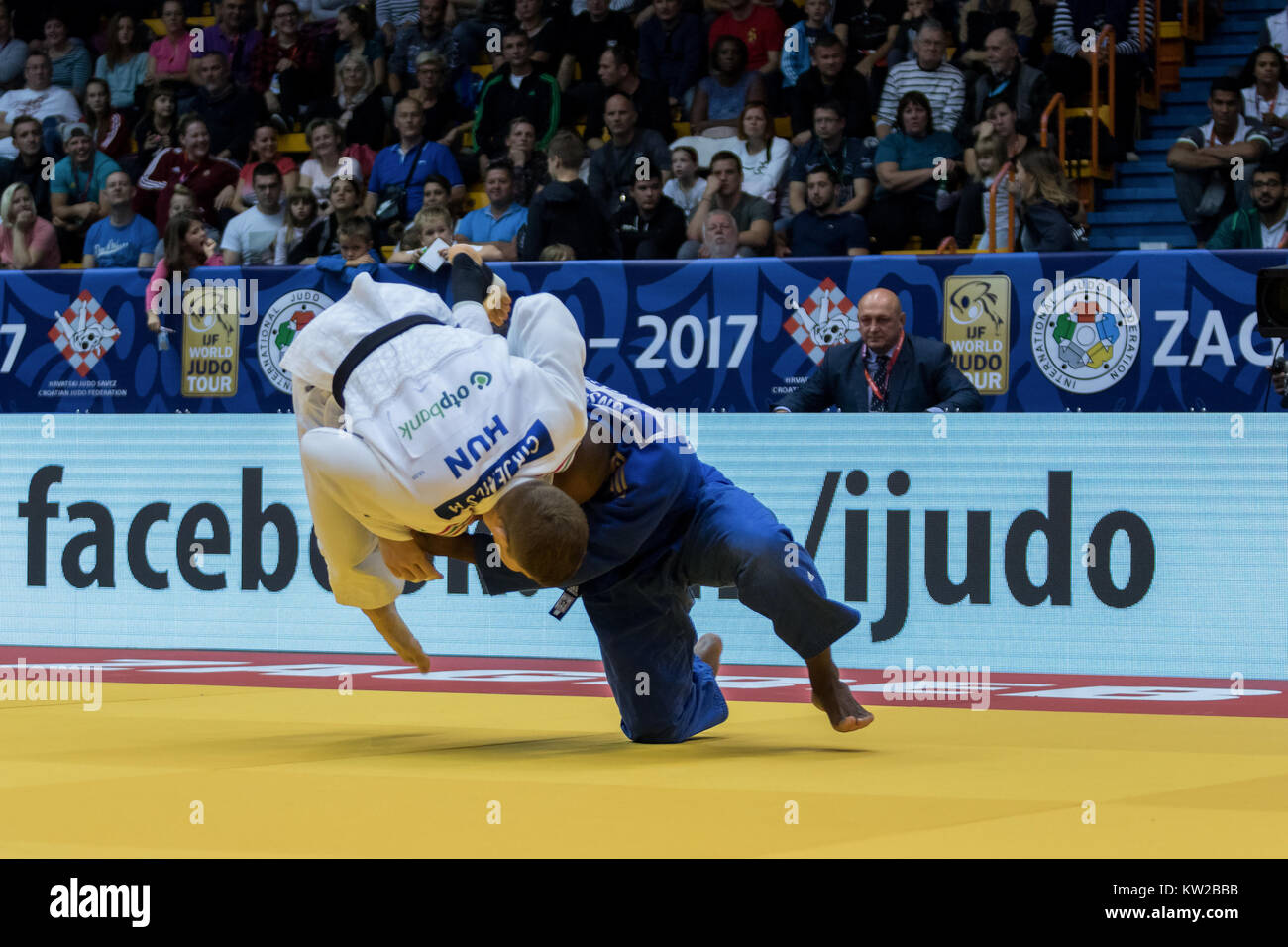 ZAGREB, CROATIA - OCTOBER 01, 2017: IJF Judo Grand Prix Zagreb 2017 ...