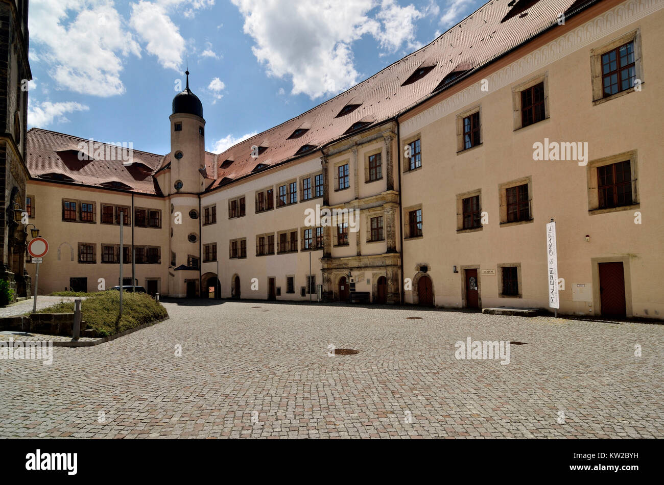 Osterzgebirge, Dippoldiswalde, Renaissance castle, Renaissanceschloss Stock Photo