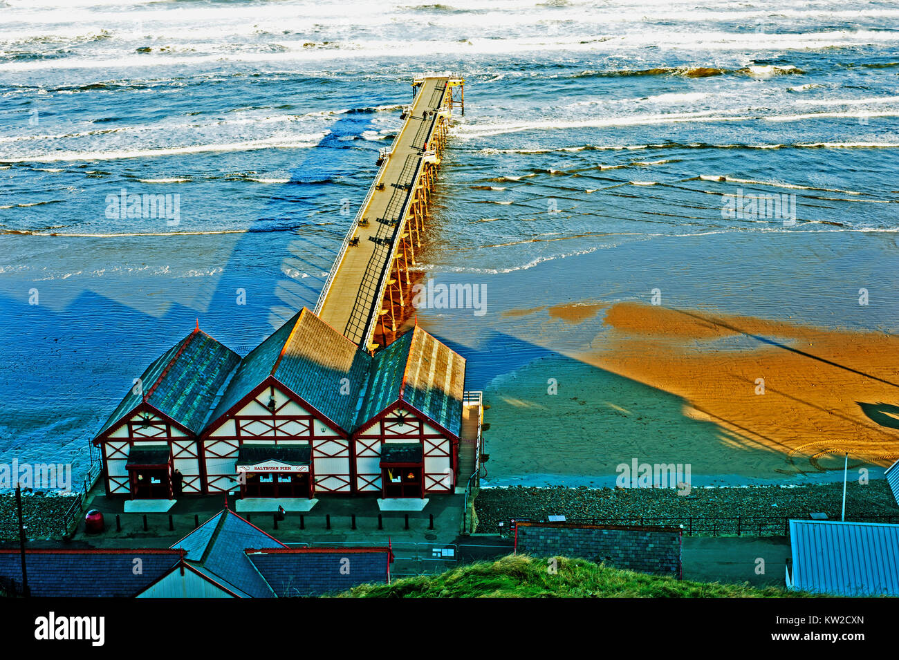 Saltburn Pier, Saltburn by the Sea, North Yorkshire Stock Photo Alamy