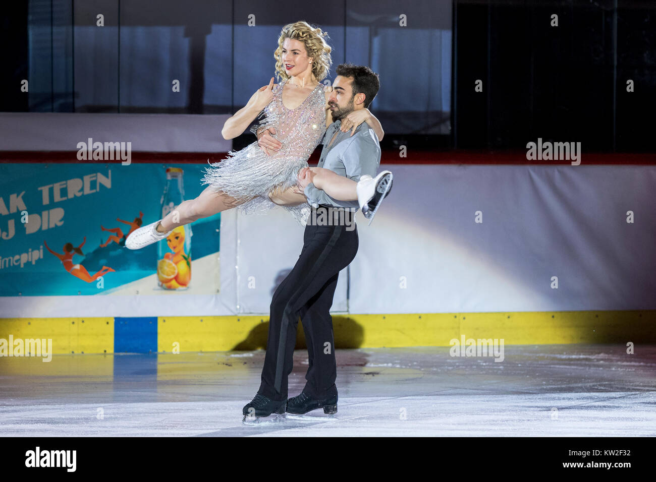 ZAGREB, CROATIA DECEMBER 09, 2017 Figure skating competition Golden