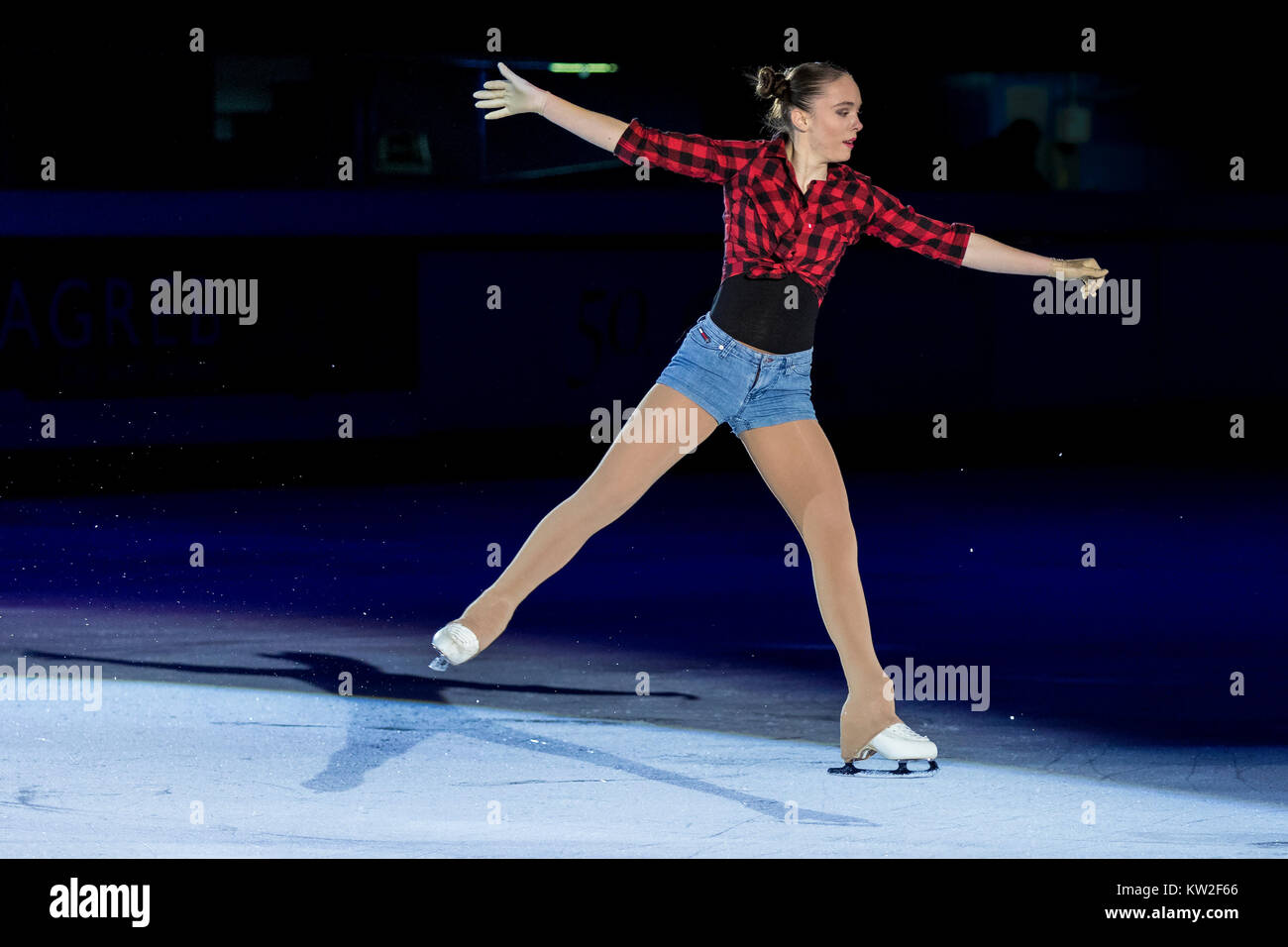 ZAGREB, CROATIA DECEMBER 09, 2017 Figure skating competition Golden